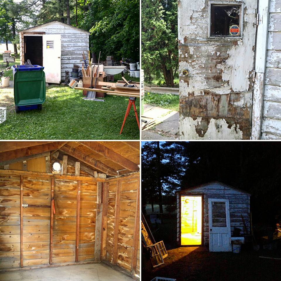 The Tiny Shed makeover process