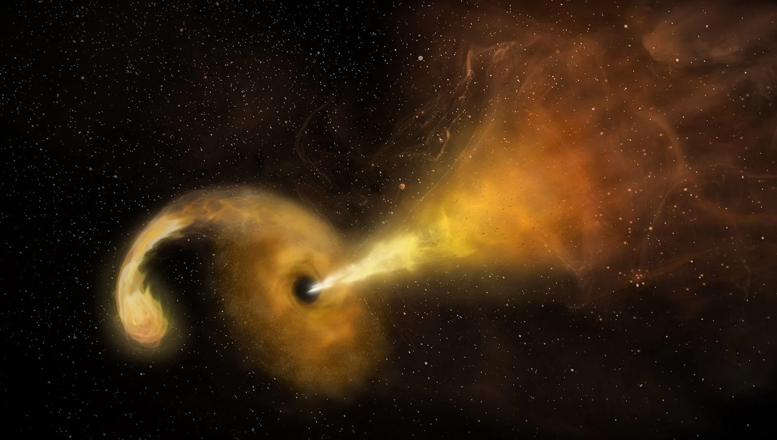 Black Hole Devours a Star Decades Ago—But Goes Unnoticed Until Now
