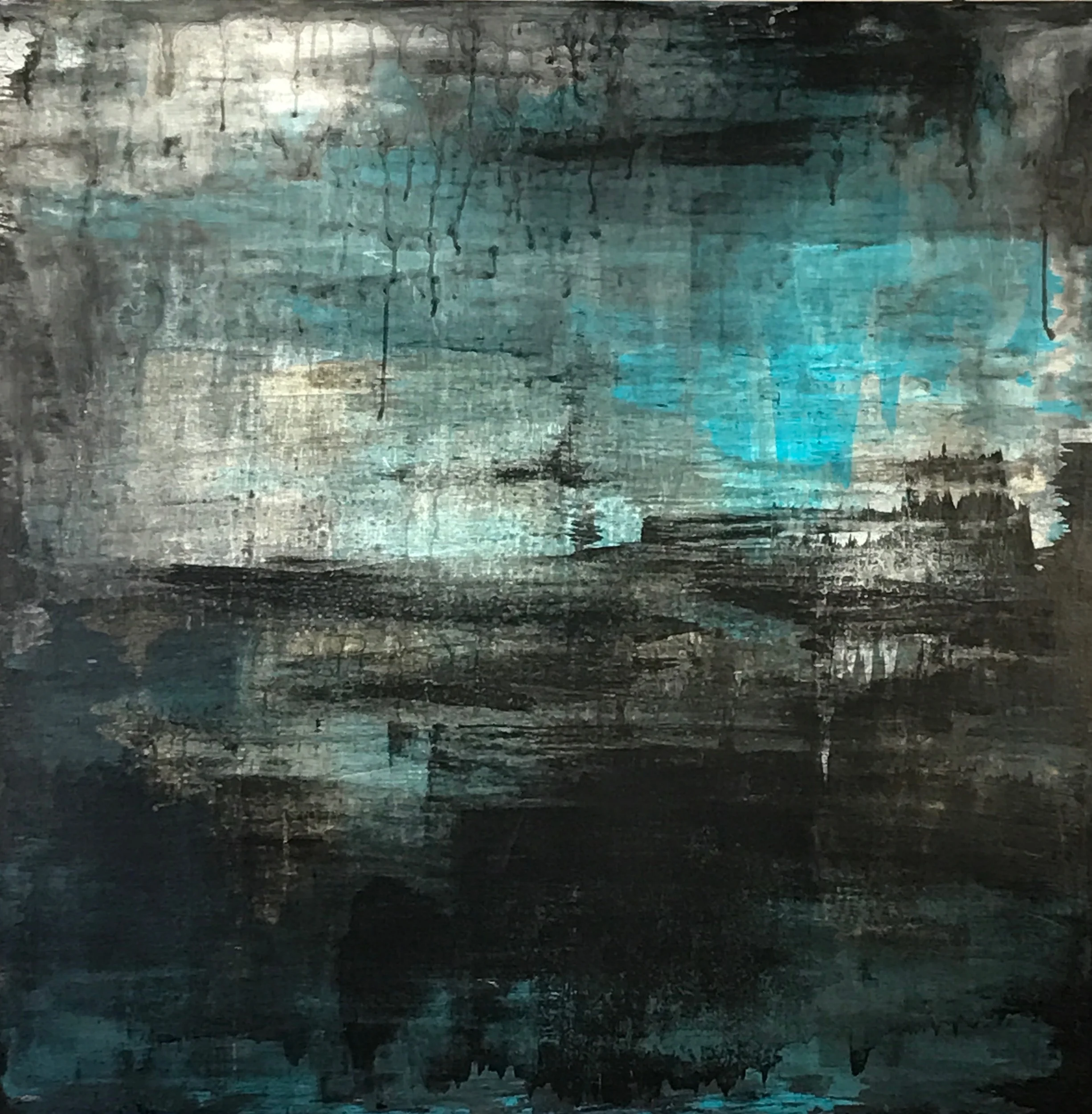 Untitled Abstract #7 Acrylic on Canvas 42"H x 42"W
