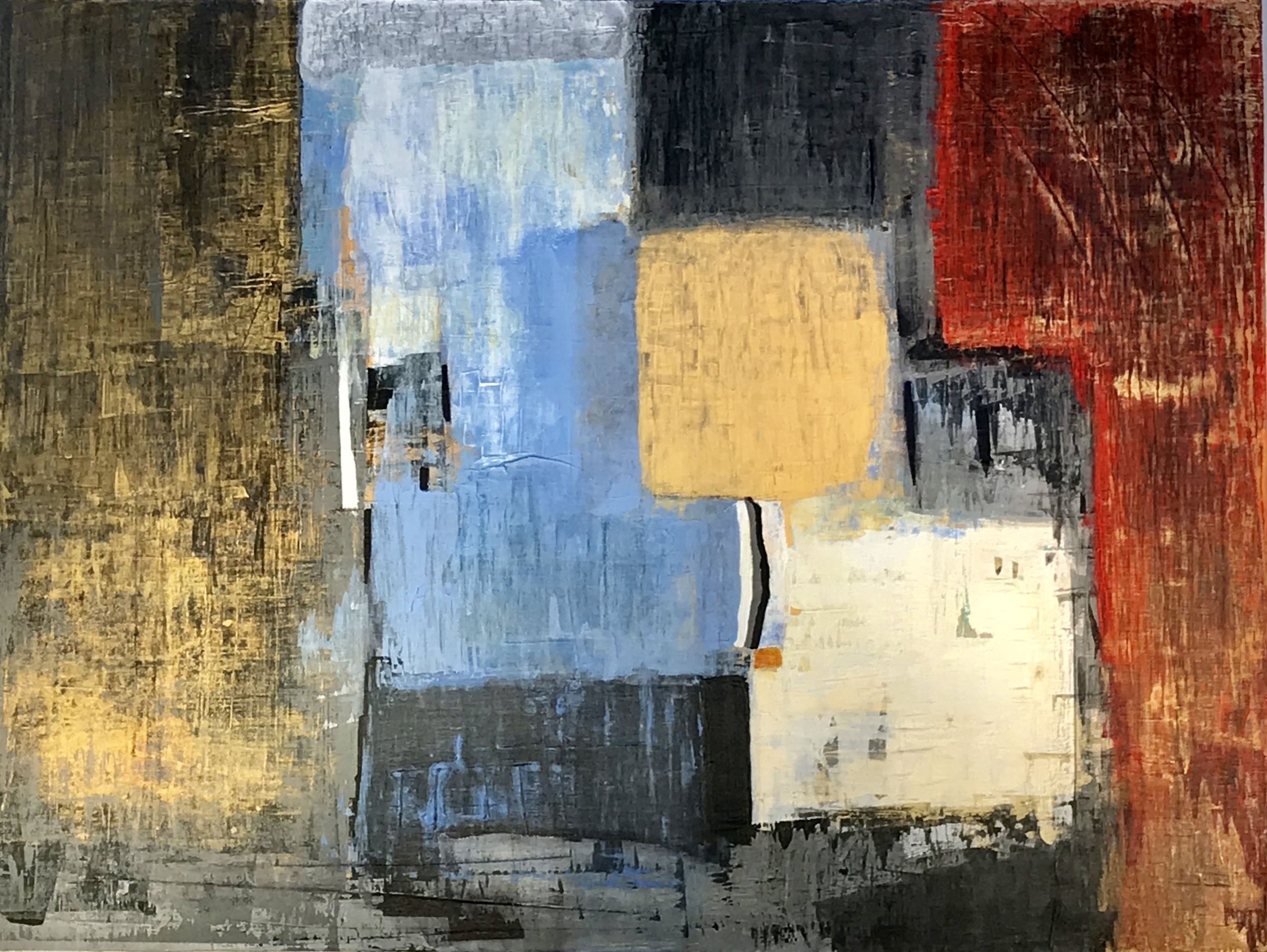 Untitled Abstract #9 Acrylic on Canvas 36"H X 48"W