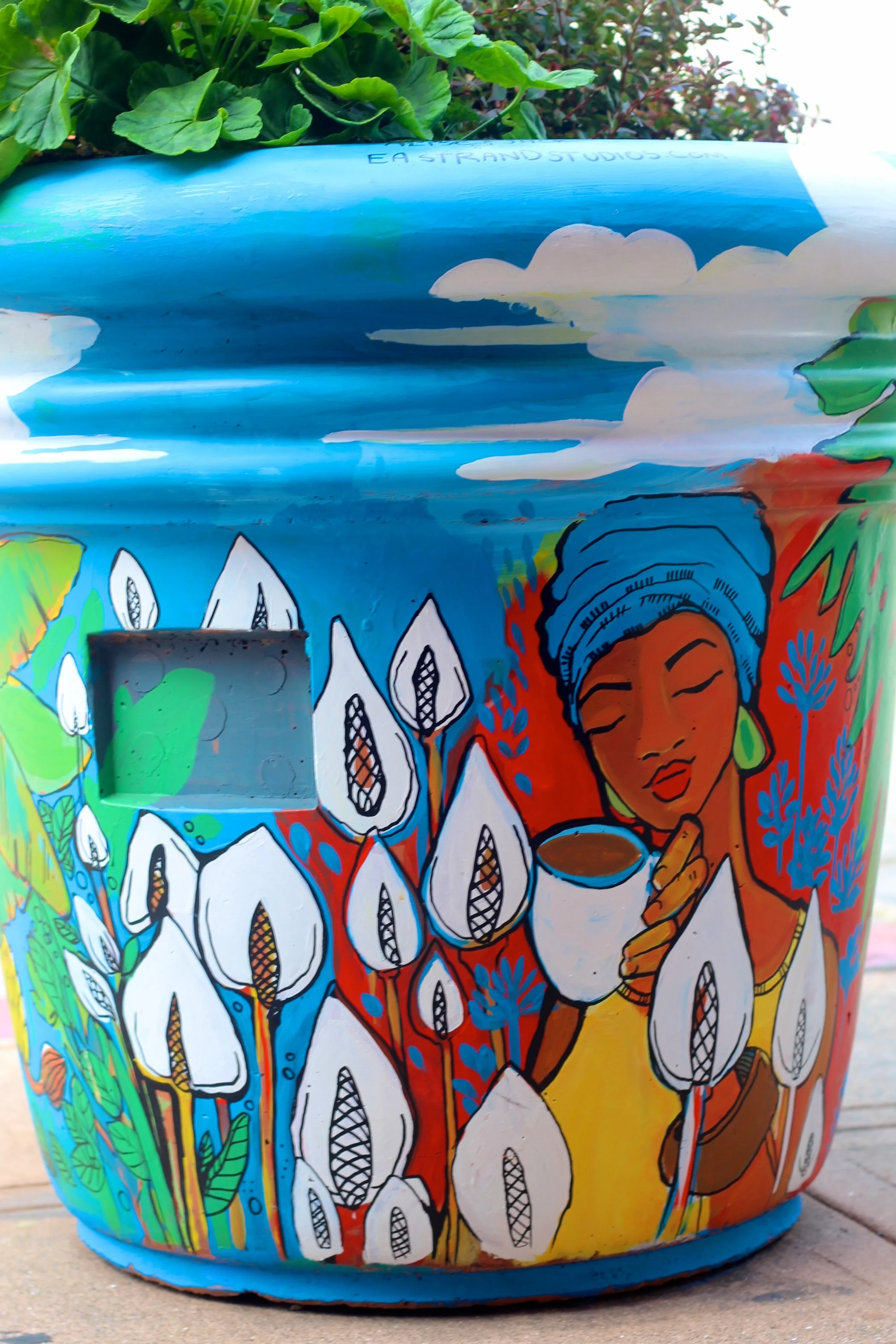 Laurel Planter Art