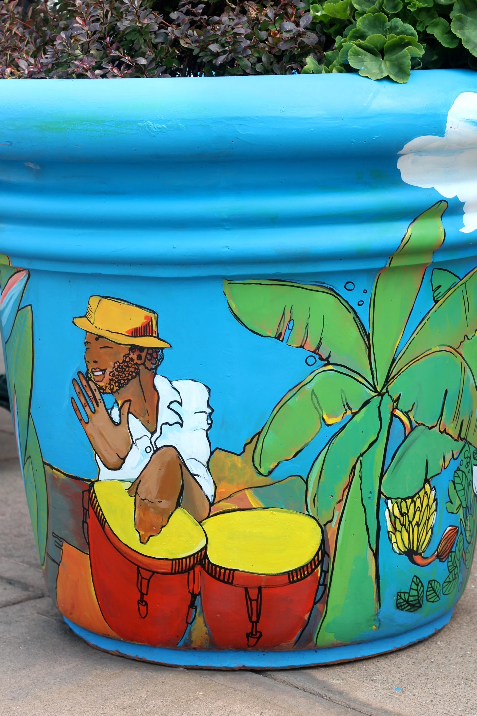 Laurel Planter Art