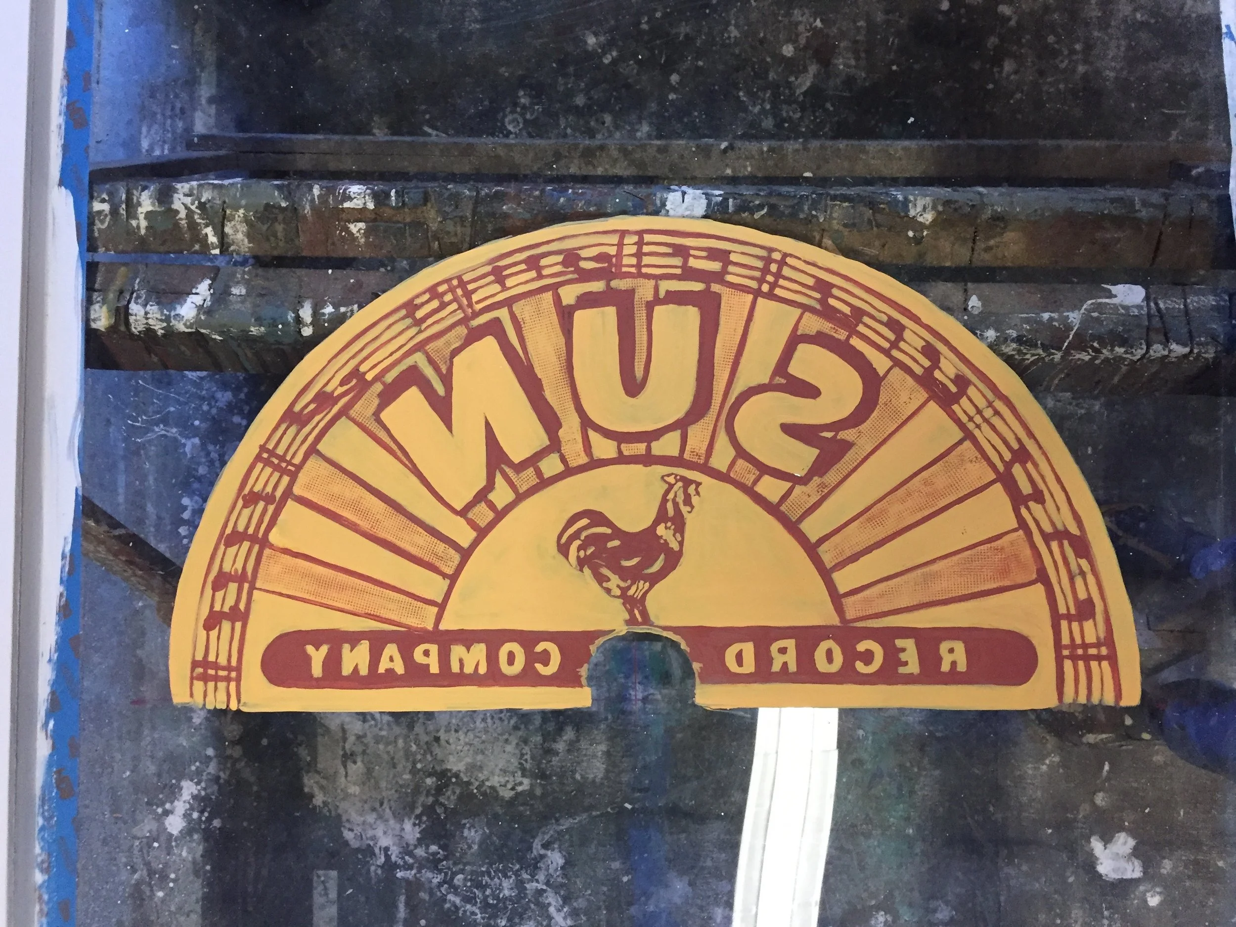  Latex on plexi-glass 