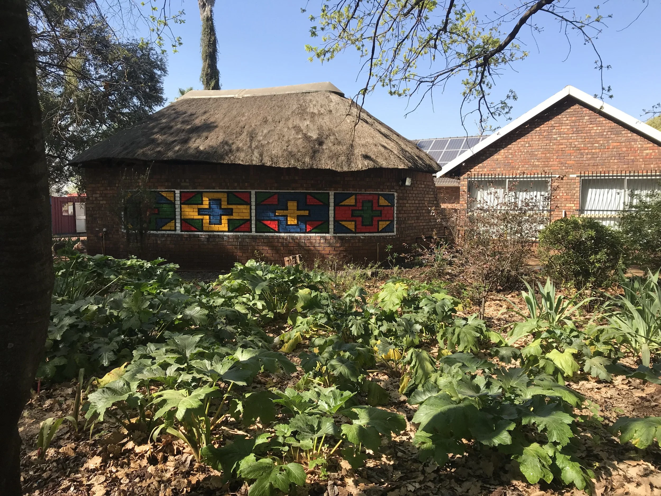 Mooiplaas, Gauteng, South Africa - Our teams in 2018 helped paint this wall at our community, Ditshego.