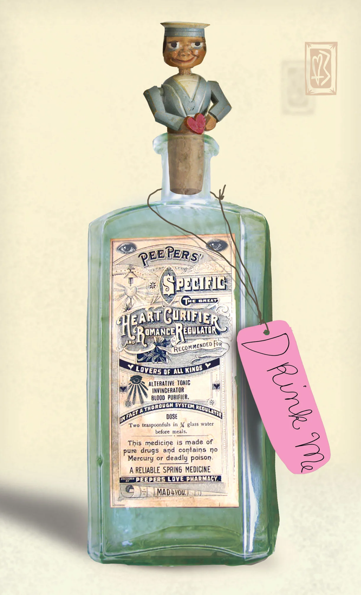 "Peeper's Specific Love Curifier"- Love Potion #2 ©KAth Boake Wuthrich
