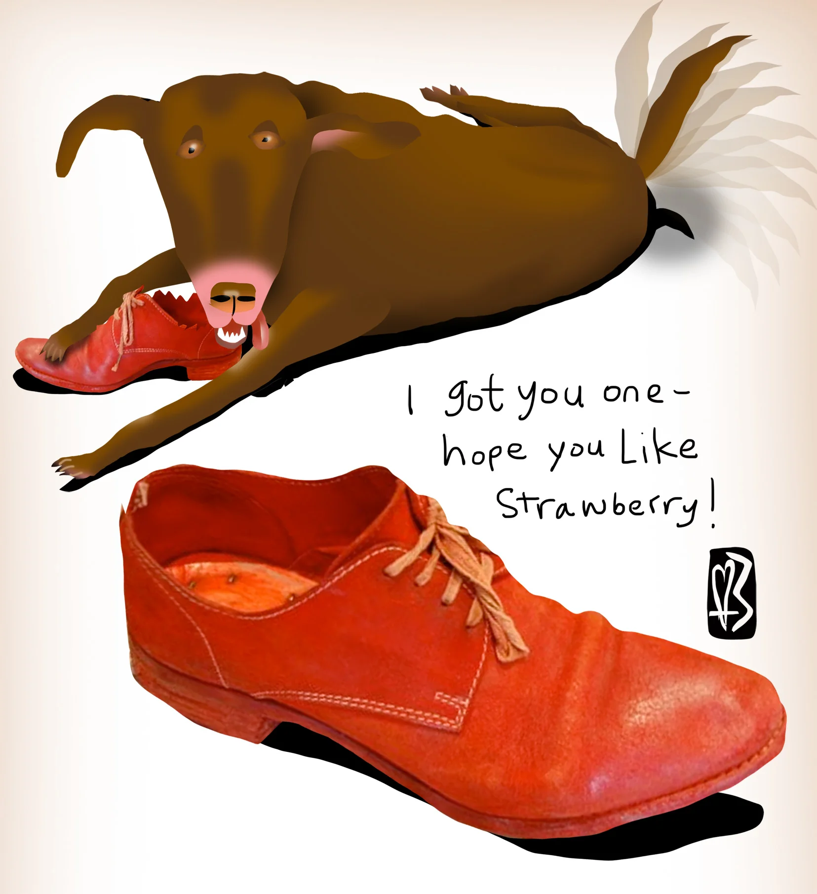 "Hope You Like Strawberry"- © KAth Boake Wuthrich