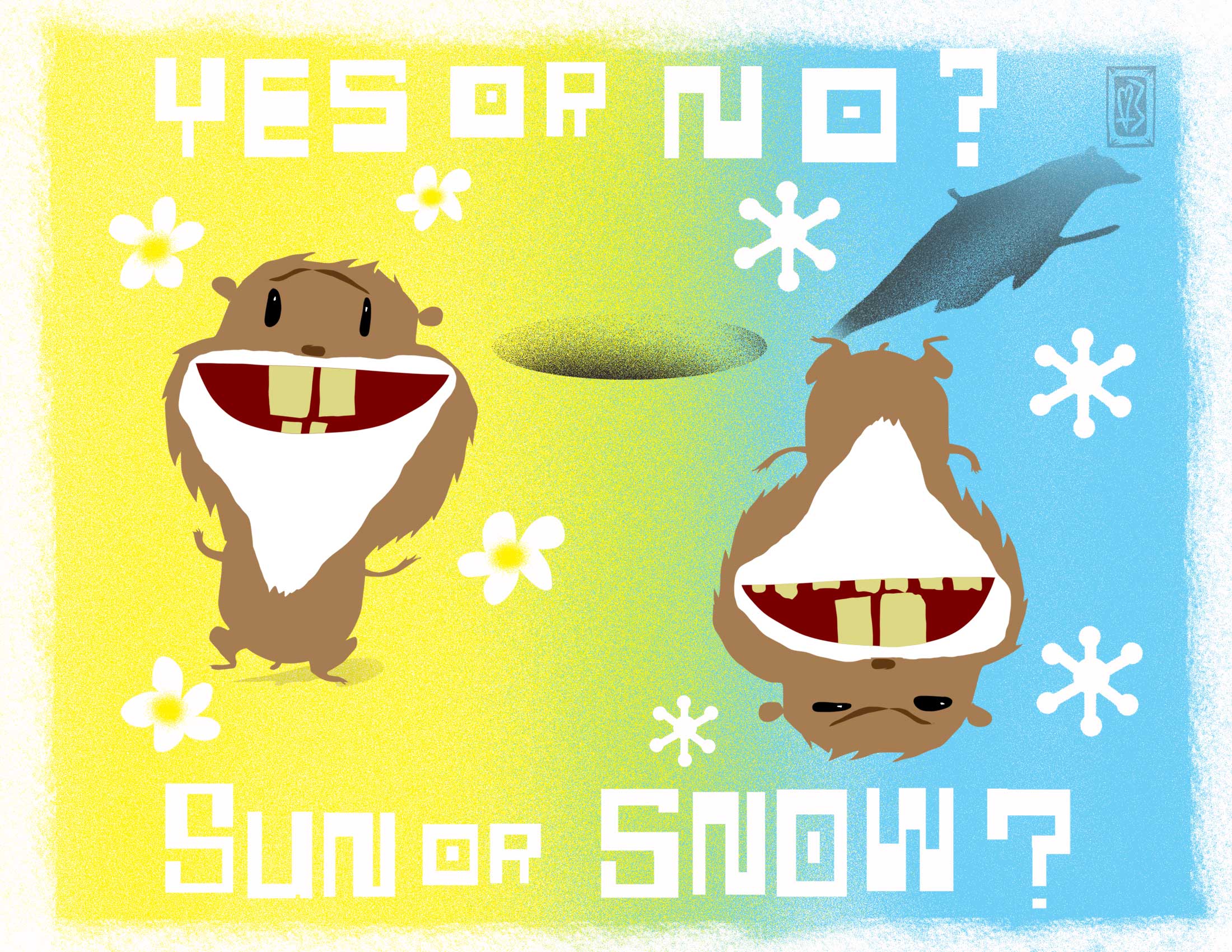 Puxwutawney Phil says 6 more weeks of winter VS Wiarton Willie who calls for an early spring! 