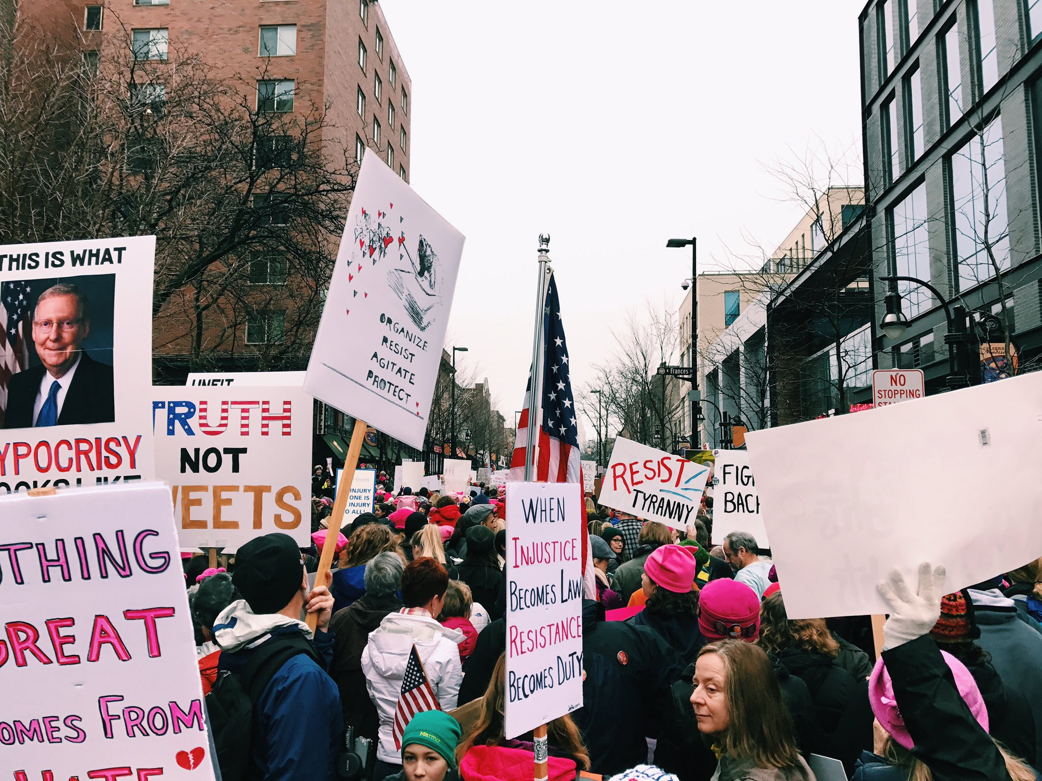 Women's March on Madison. (Picture by Sabrina Johnkins)