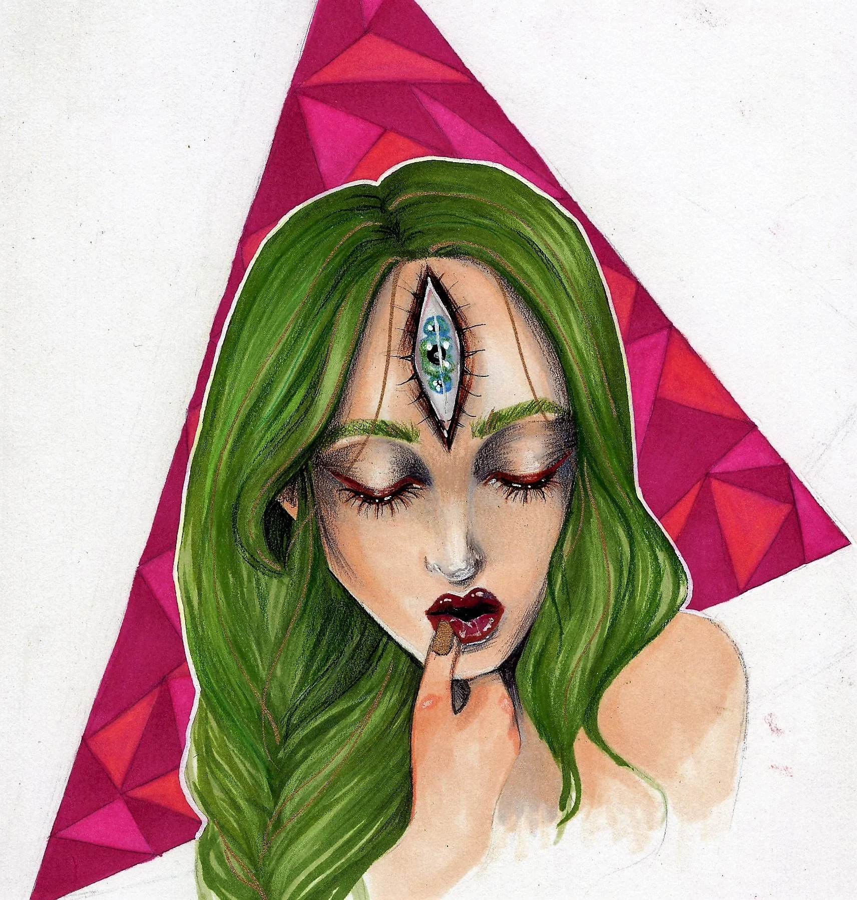 April Elizabeth isn’t afraid to try new styles of art. (Painting by April Elizabeth)