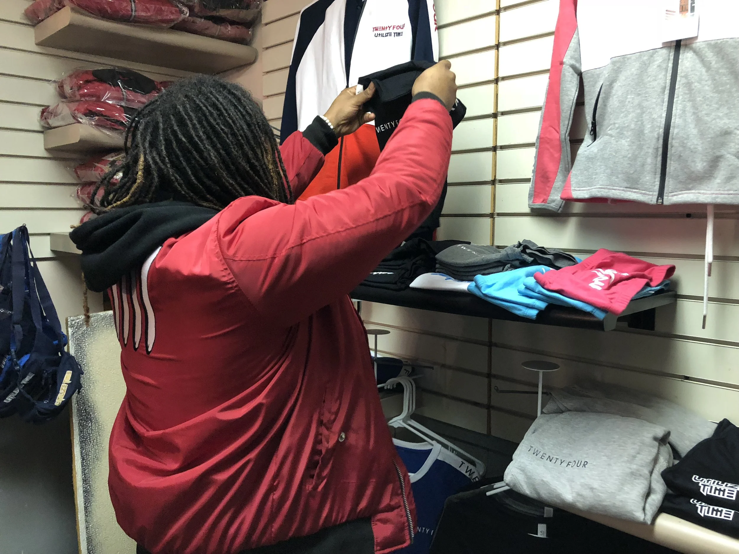 Steven Bradford takes pride in displaying his brand the way he wants it. (Picture by Nyesha Stone)