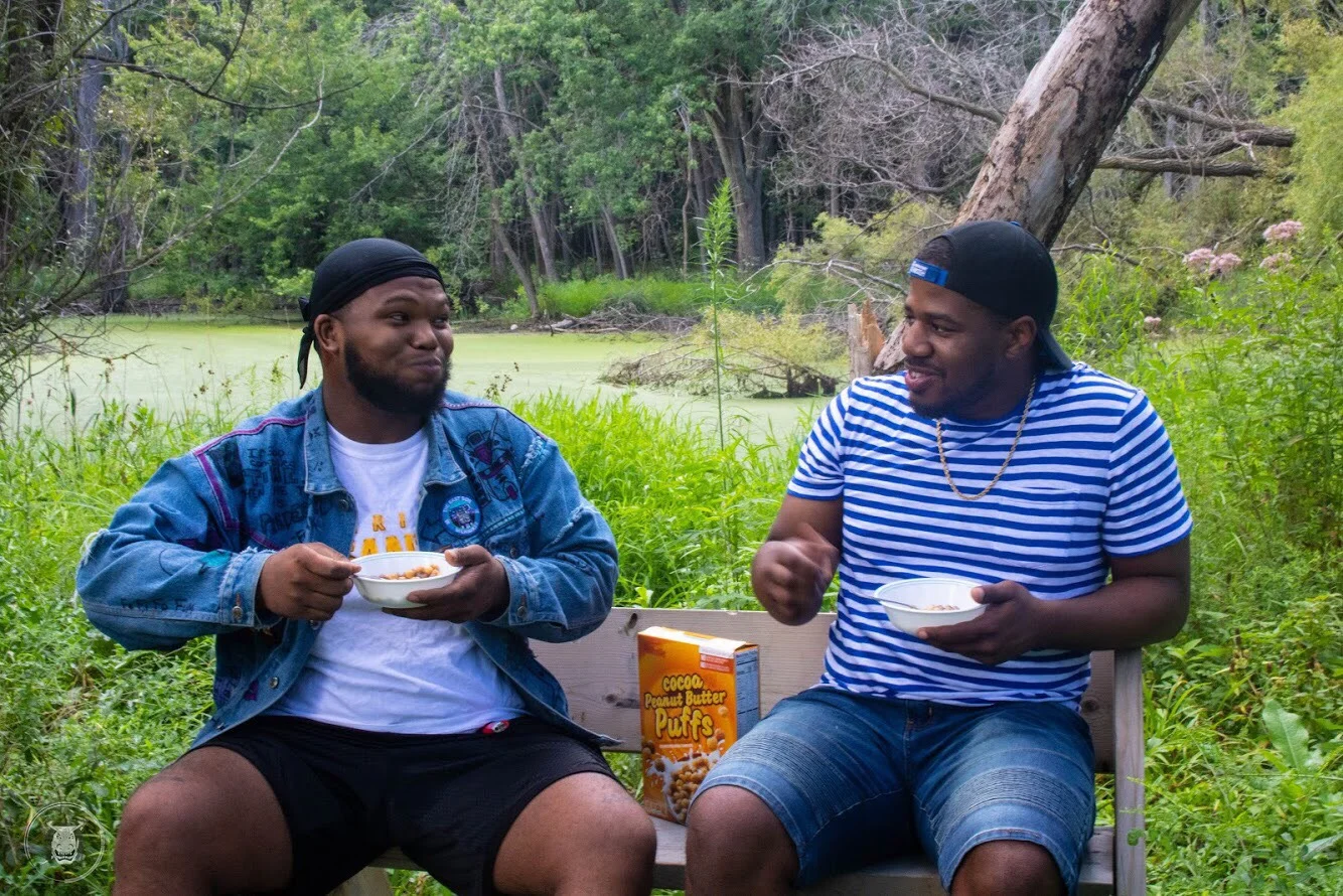 Tyree Pope and rapper Slowlife Tito. (Picture by Most Honorable Studios)