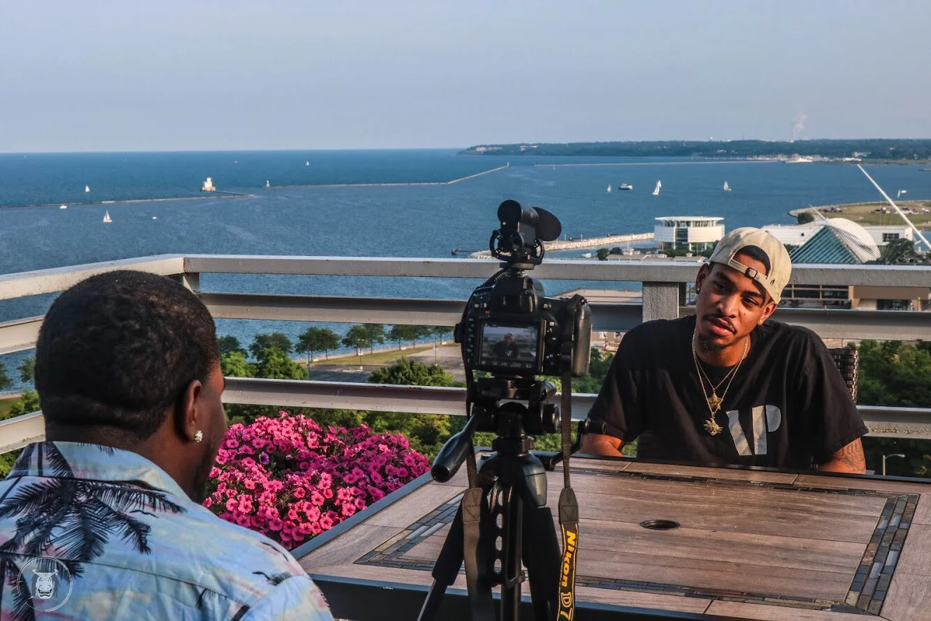 Tyree Pope and rapper Tyso Sprme. (Picture by Most Honorable Studios)