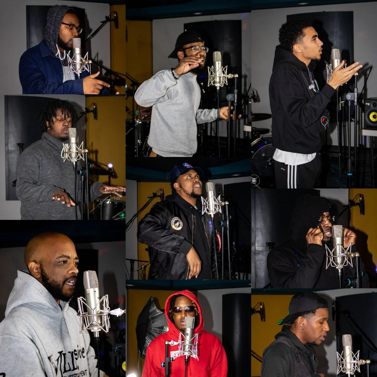 A collage of Milwaukee rappers a part of Tyree Pope’s “Cyphr." (Pictures by Most Honorable Studios)