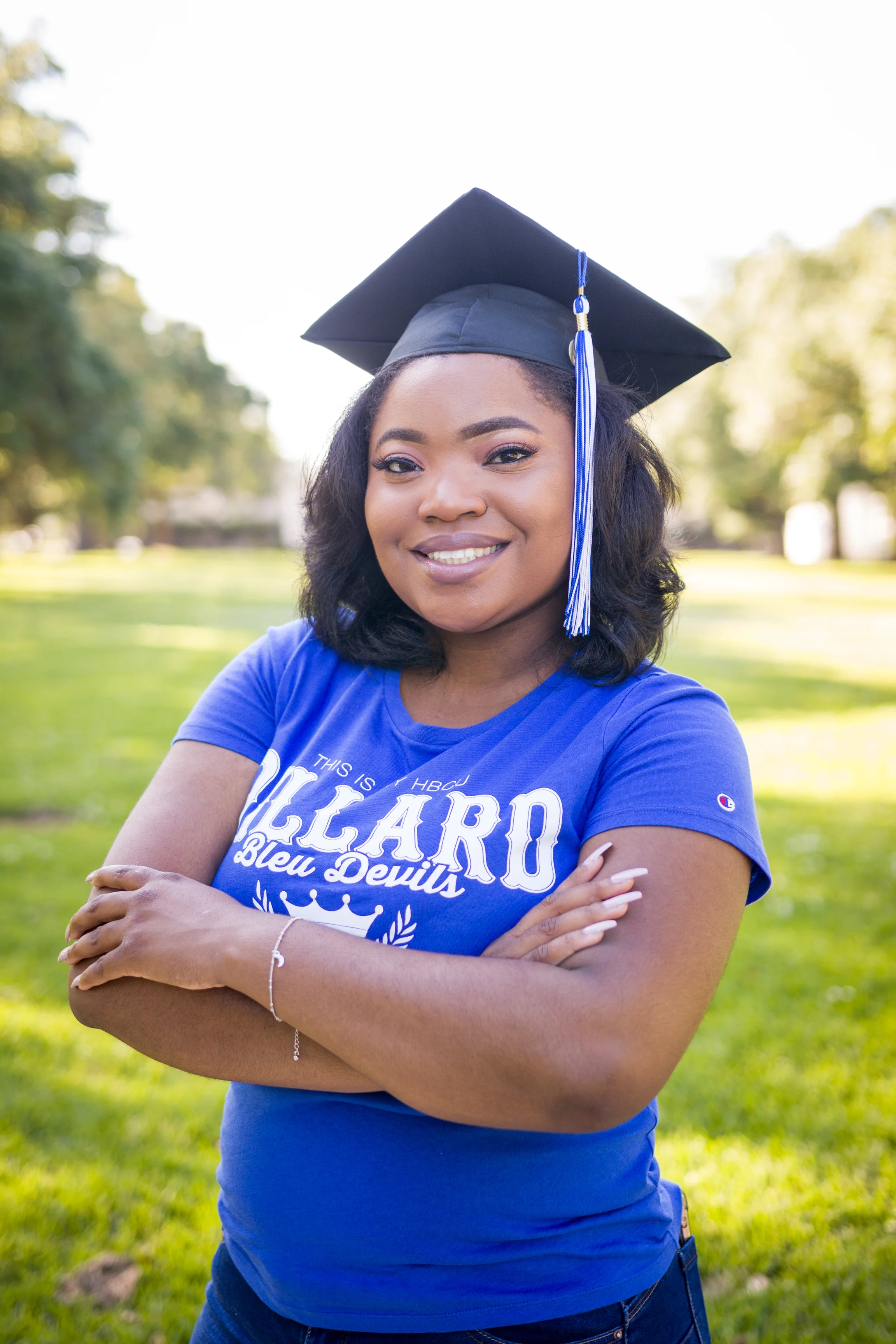 Adrienne Harper graduates today May 11, 2019 from Dillard University. (Picture by Joshua Williams IV)