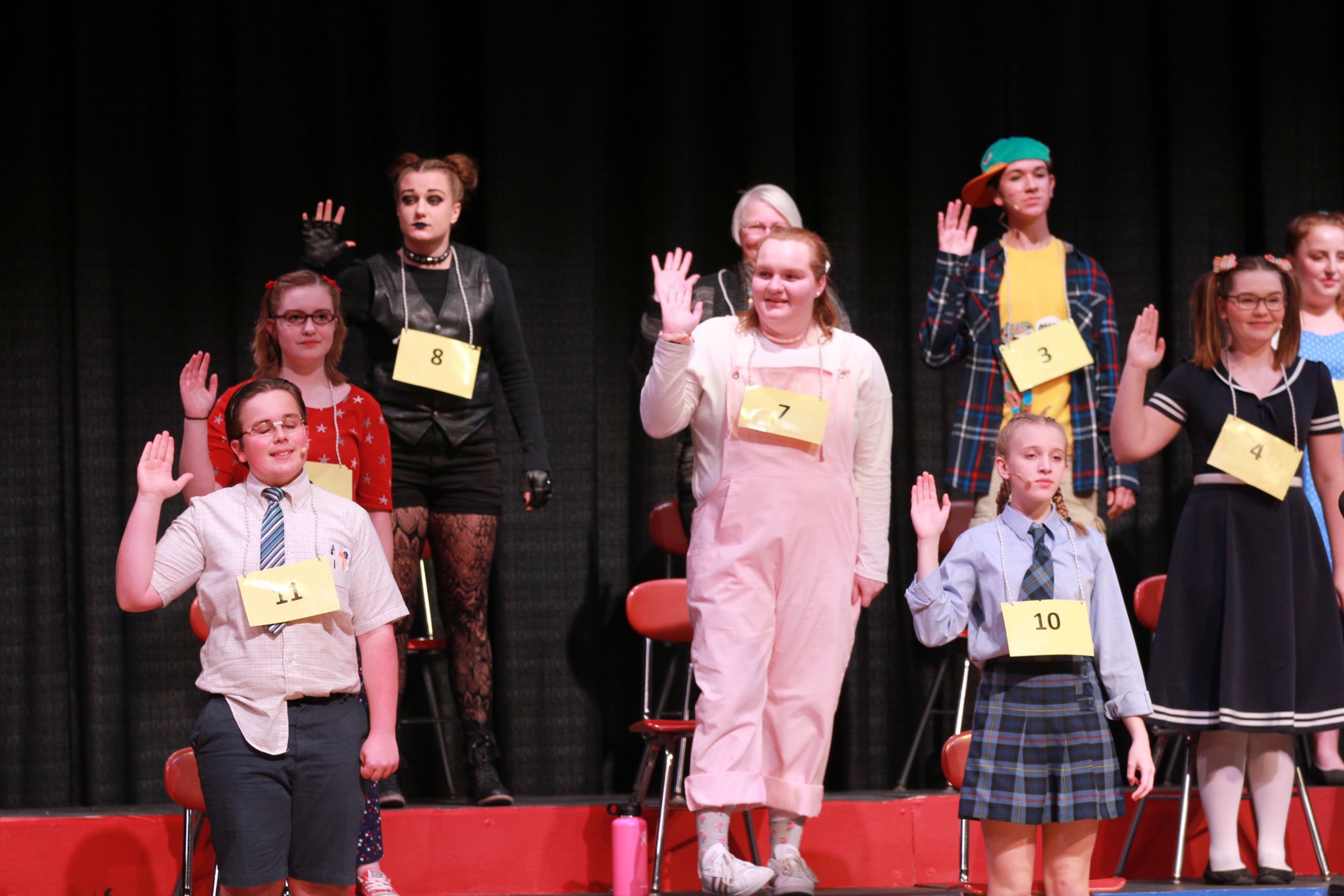 Lauren Harkness playing Olive (#7 contestant) in The 25th Annual Putnam County Spelling Bee. (Picture by Karen Elworthy)