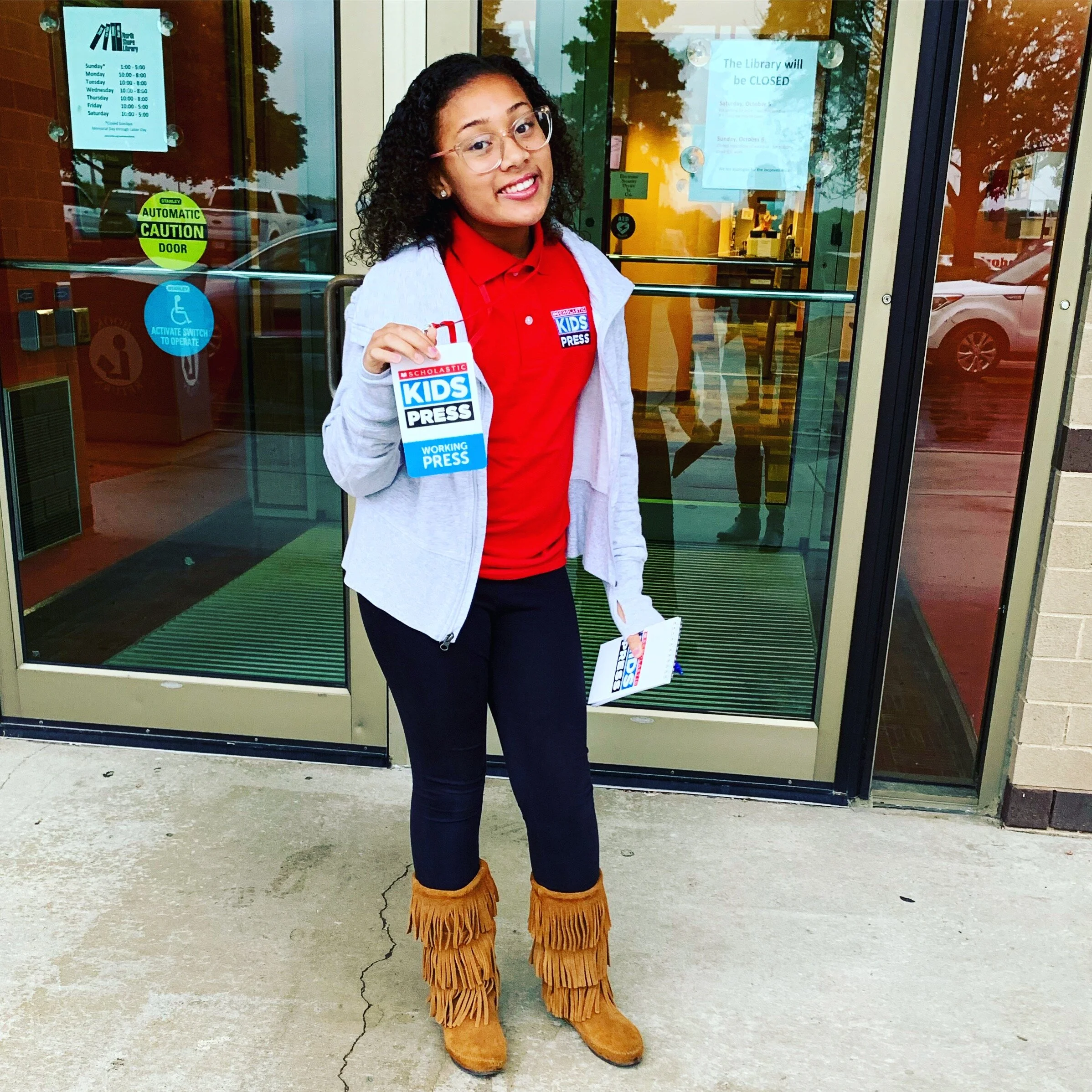 Kennedy Phifer will spend a year as a Kid Reporter for the Scholastic Kids Press. (Picture by Sarah Kaul)