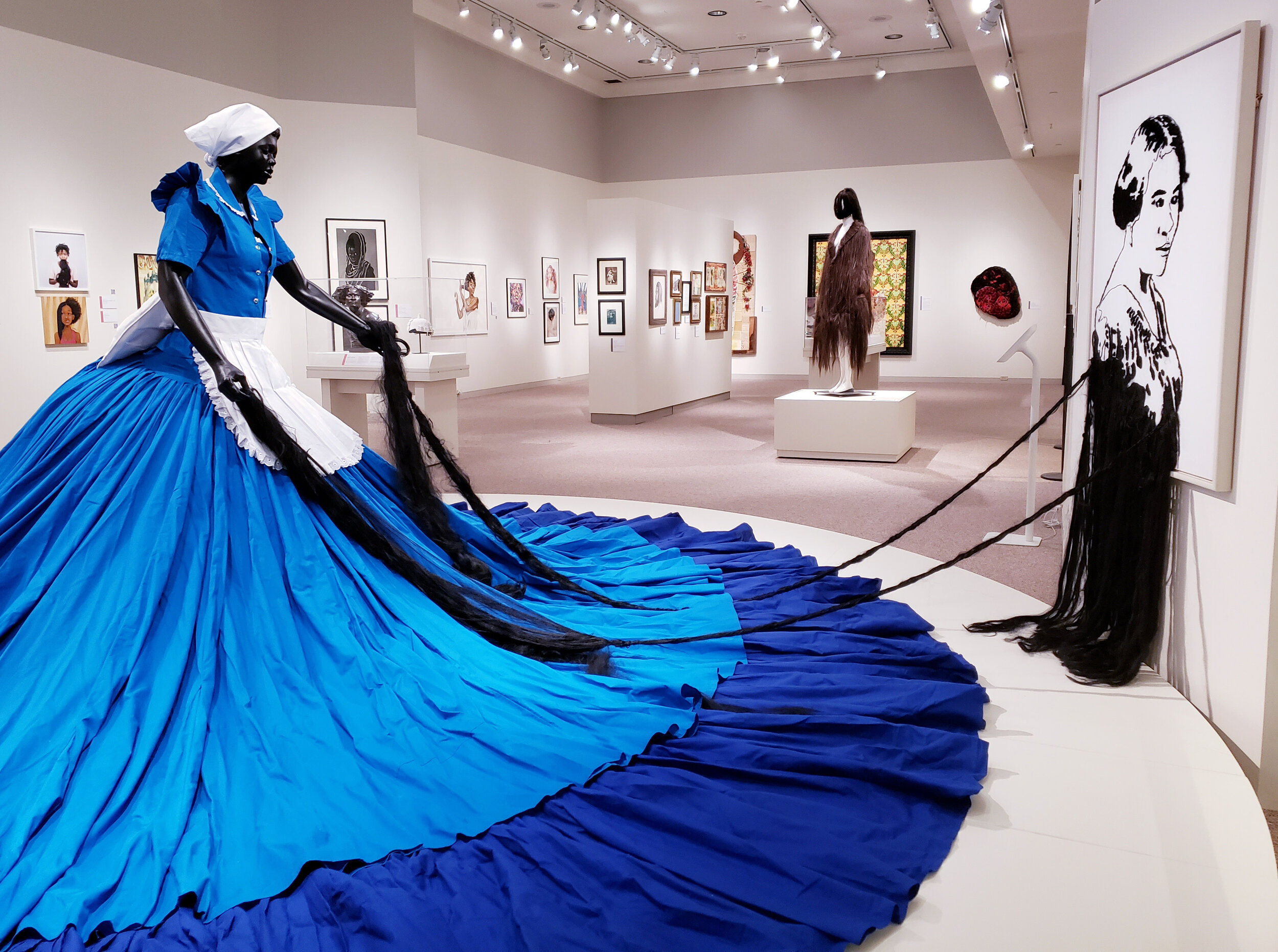 Mary Sibande | Sophie Velucia in Conversation with Madame C.J. Walker. (Picture provided by KSU Museum)