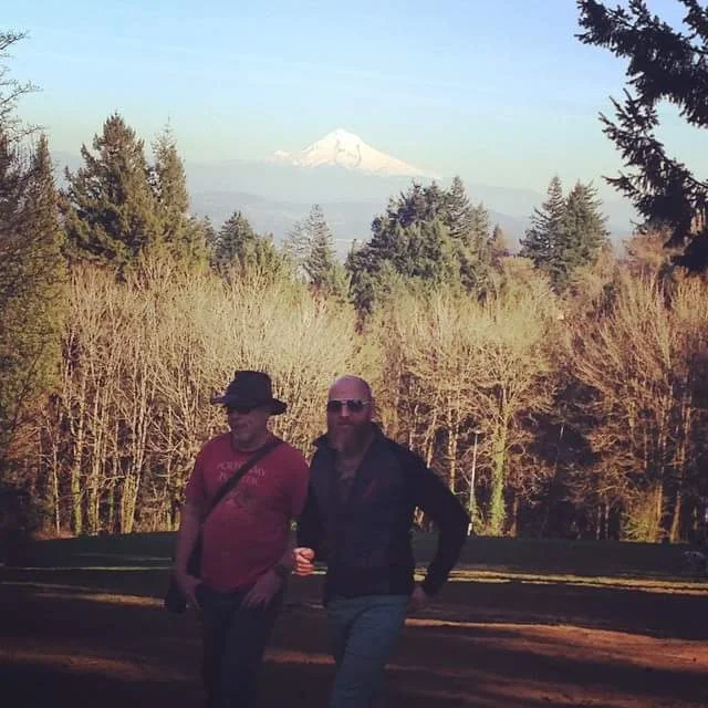 In this picture, my dear husband and friend Chris Ryan