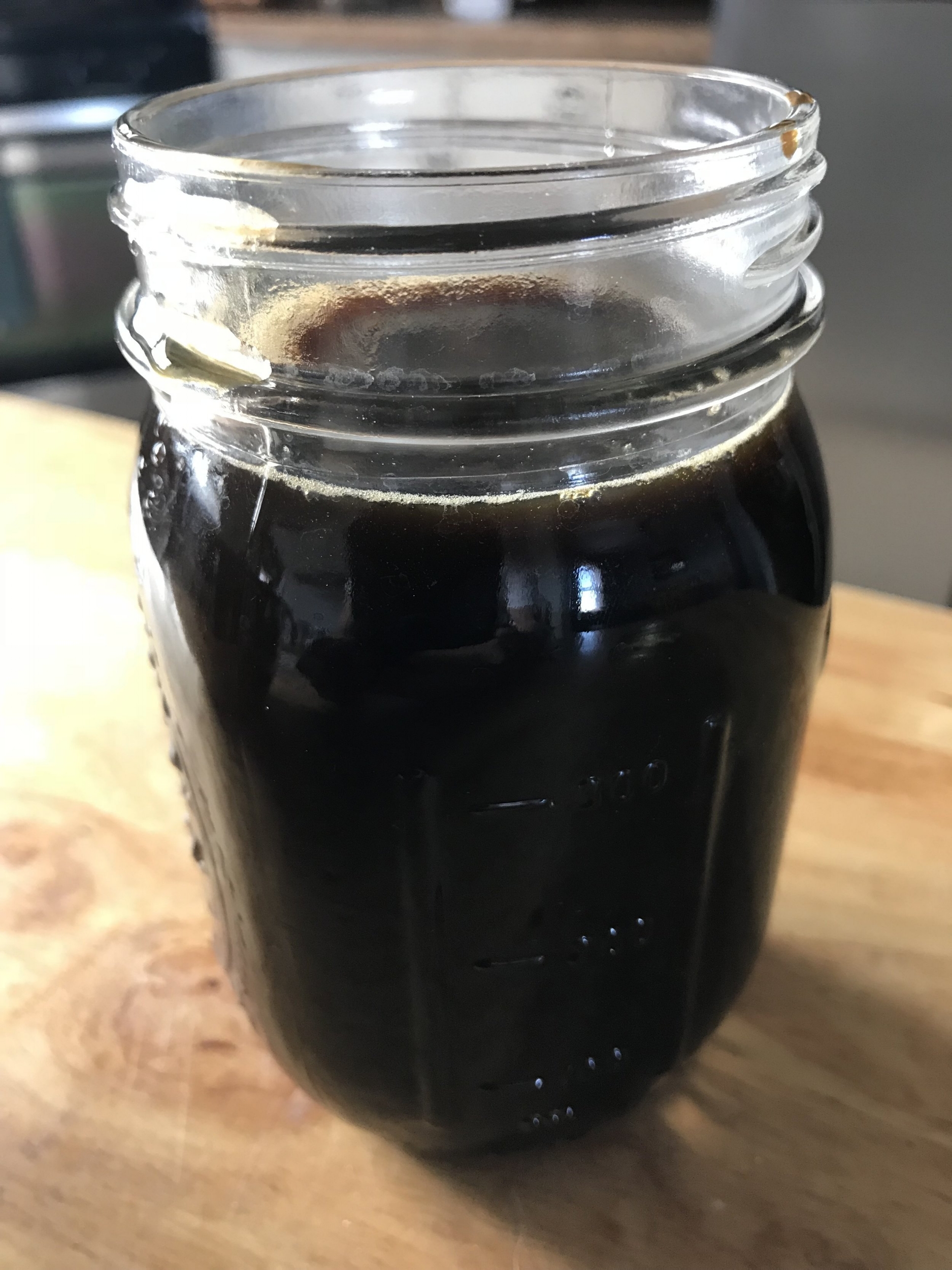 Water, coffee and molasses