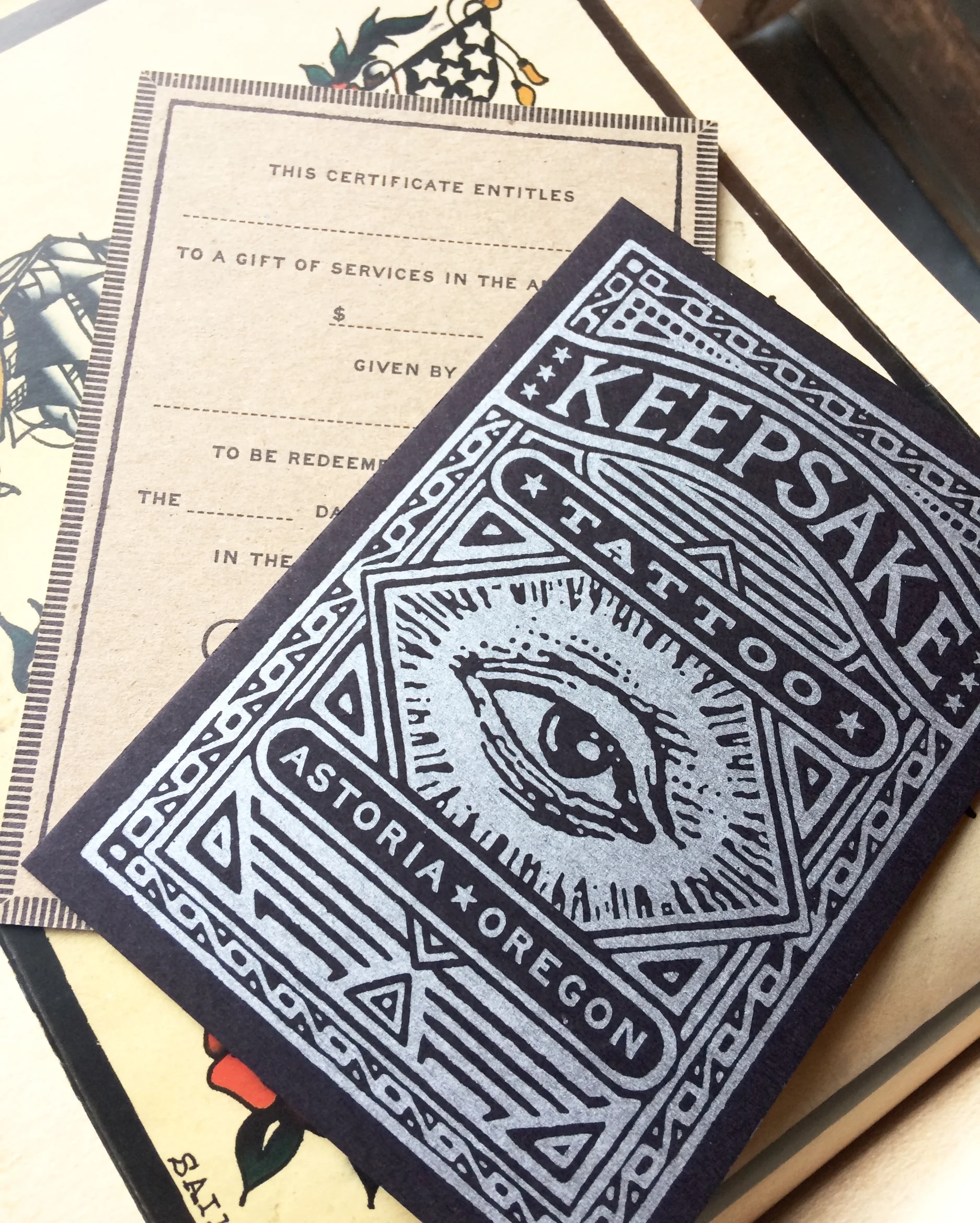 GIFT CERTIFICATE — KEEPSAKE TATTOO