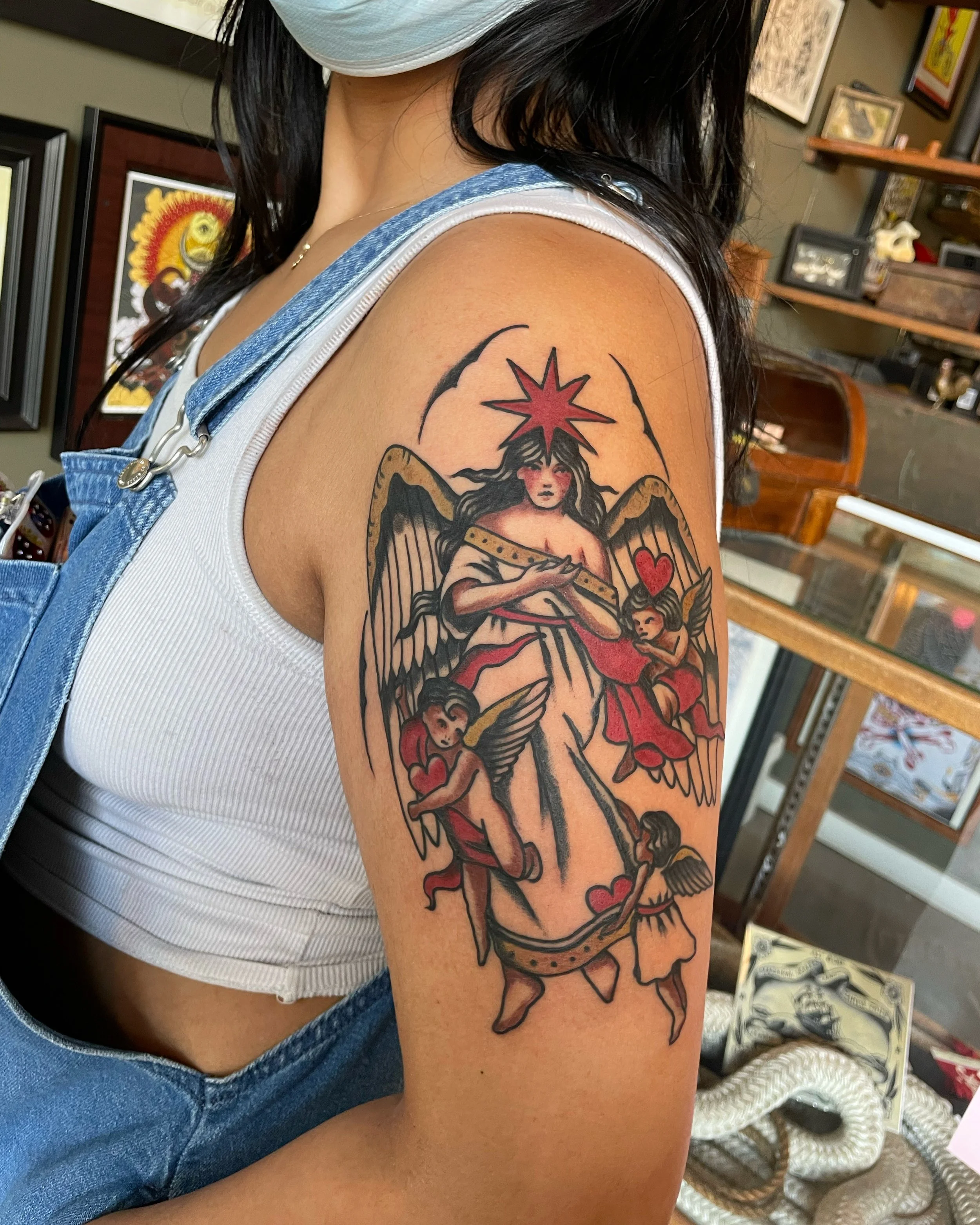 Traditional arm tattoo