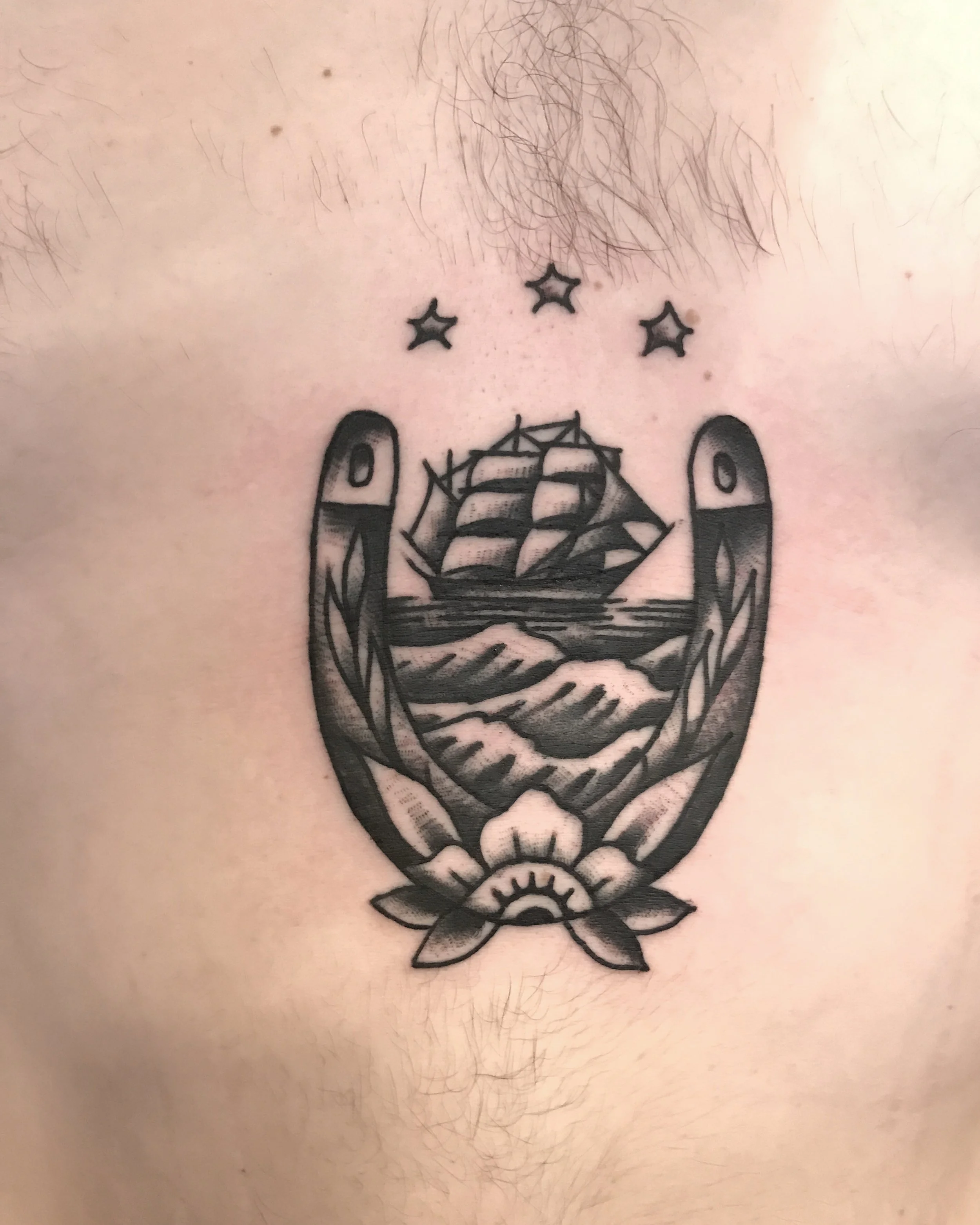 traditional chest tattoo