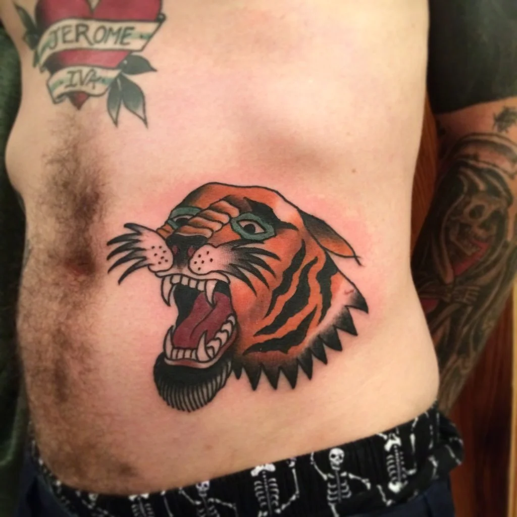 traditional stomach tattoo