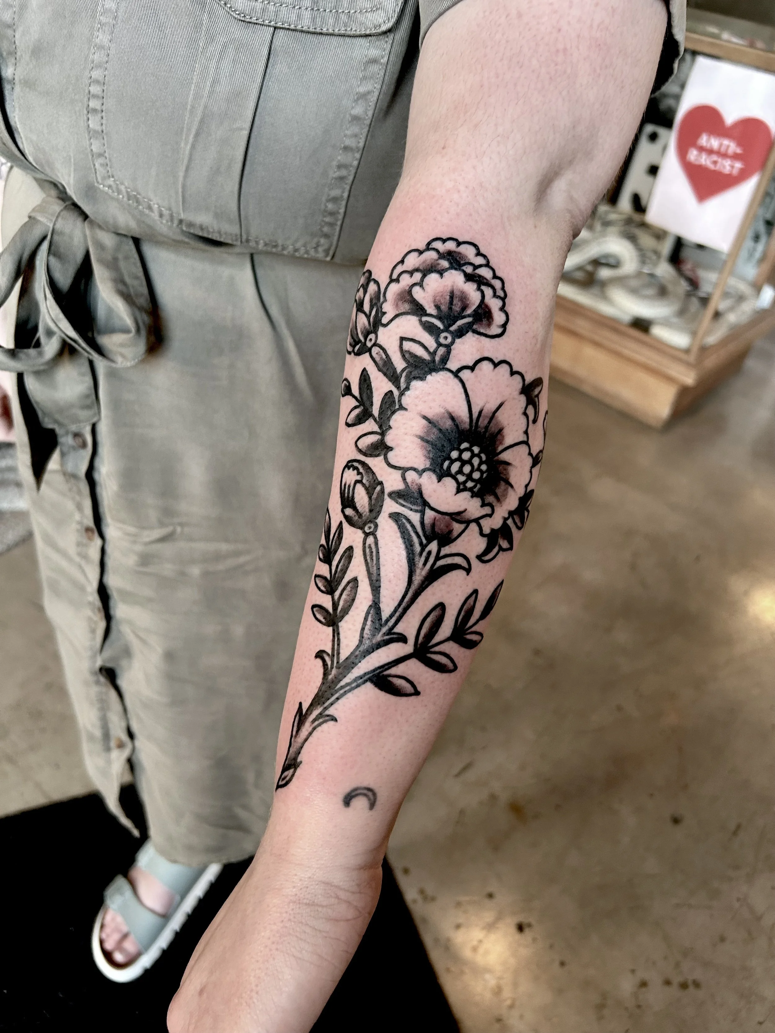 traditional forearm tattoo