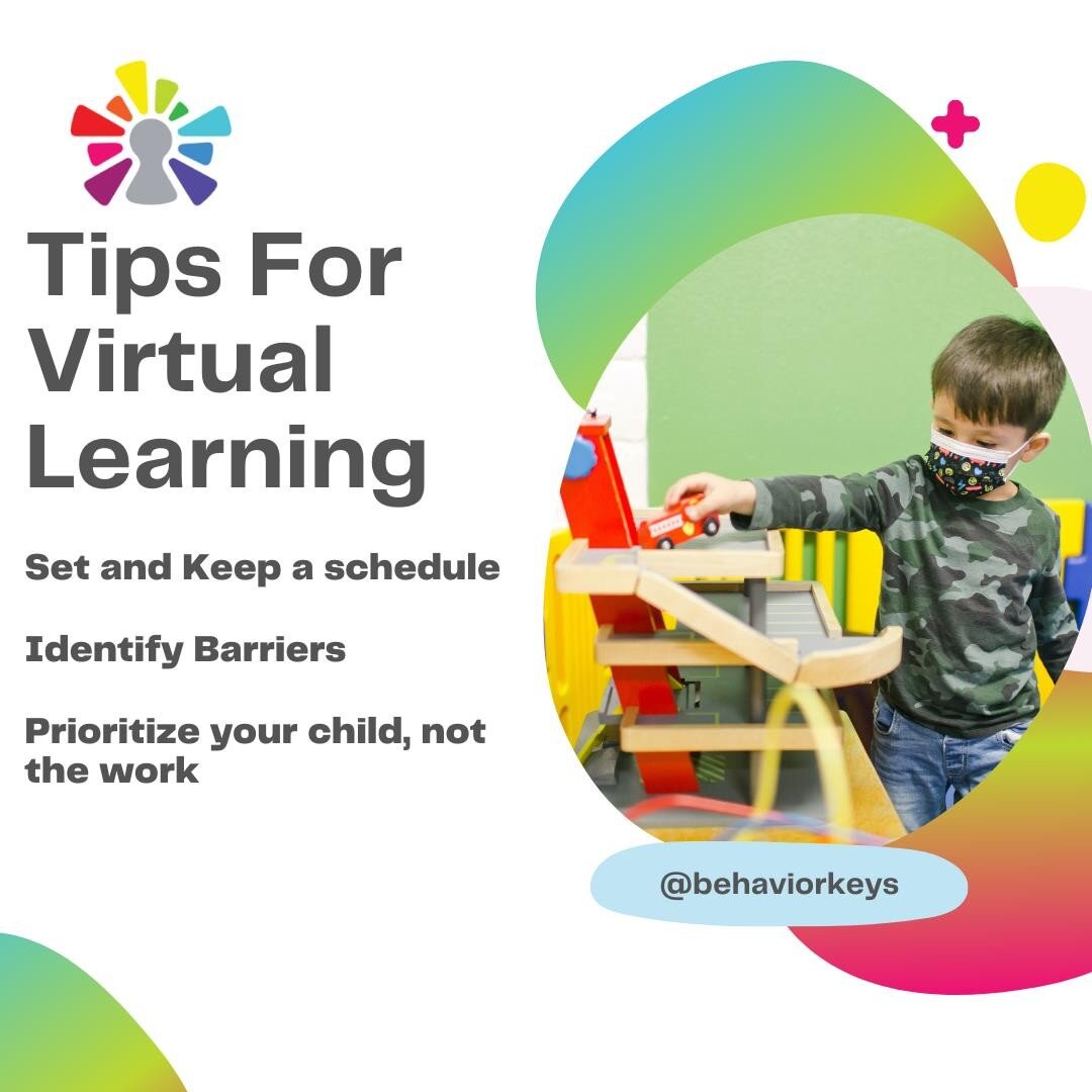 Struggling with virtual learning? Here are some tips to help!

Create a schedule! 
Many issues can be solved with a schedule! Do you have a restless little one? Try a visual schedule so they can see what the day has in store for them! Bonus tip make 