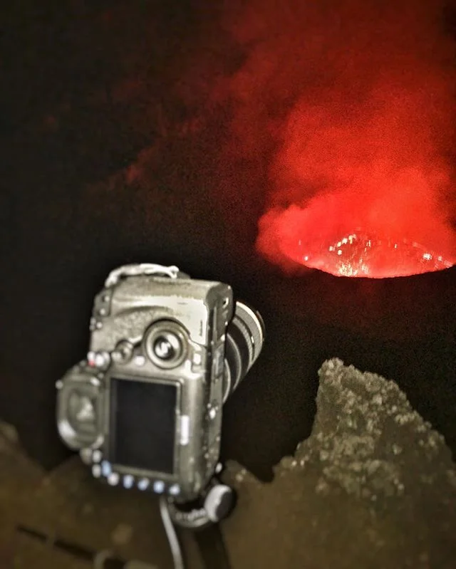 I take pictures of taking pictures #volcano #nyiragongovolcano #congo