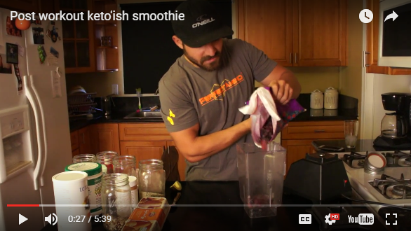 POST WORKOUT KETO'ISH PROTEIN SMOOTHIE