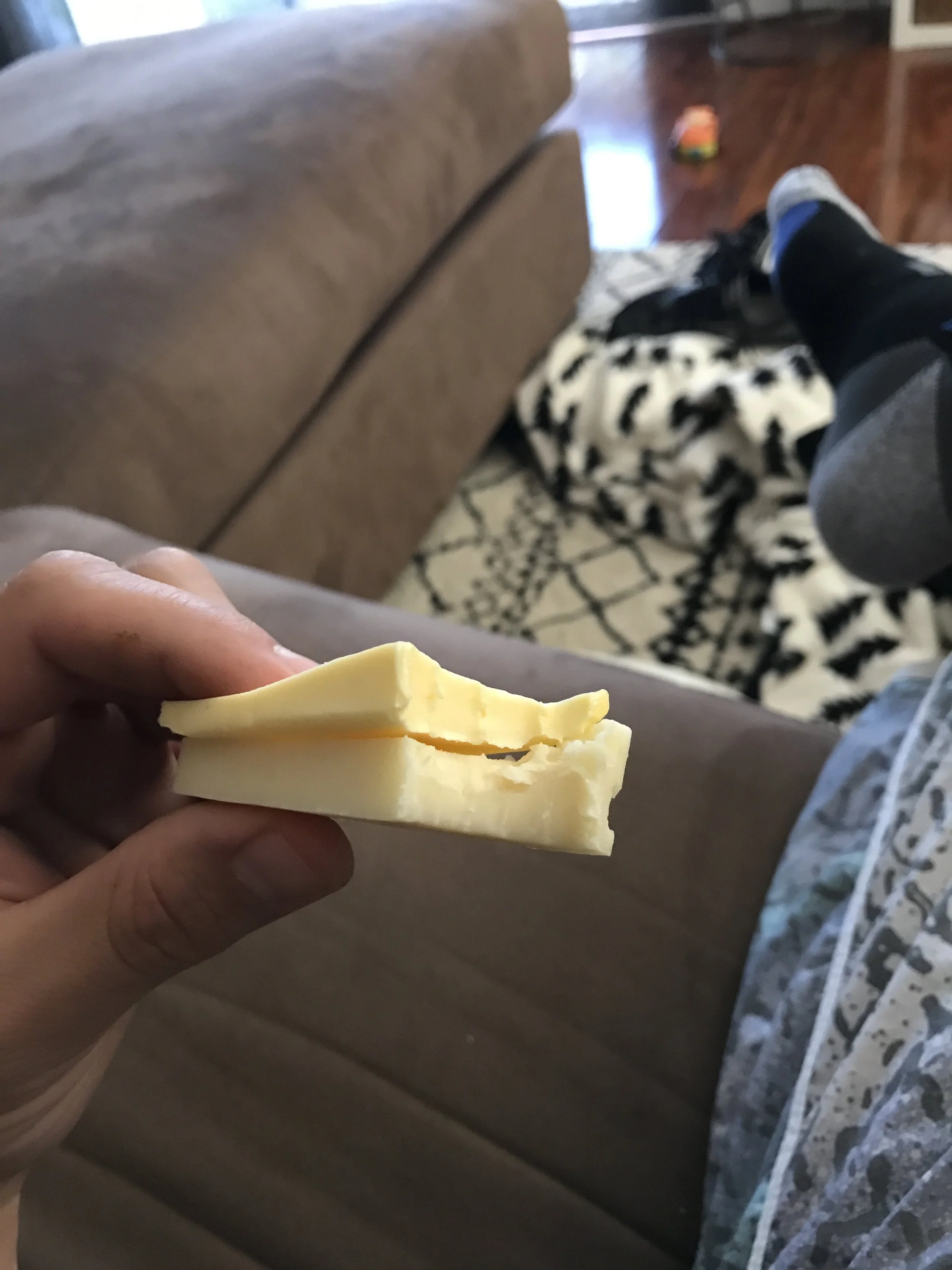 Raw white cheddar and salted grass-fed butter