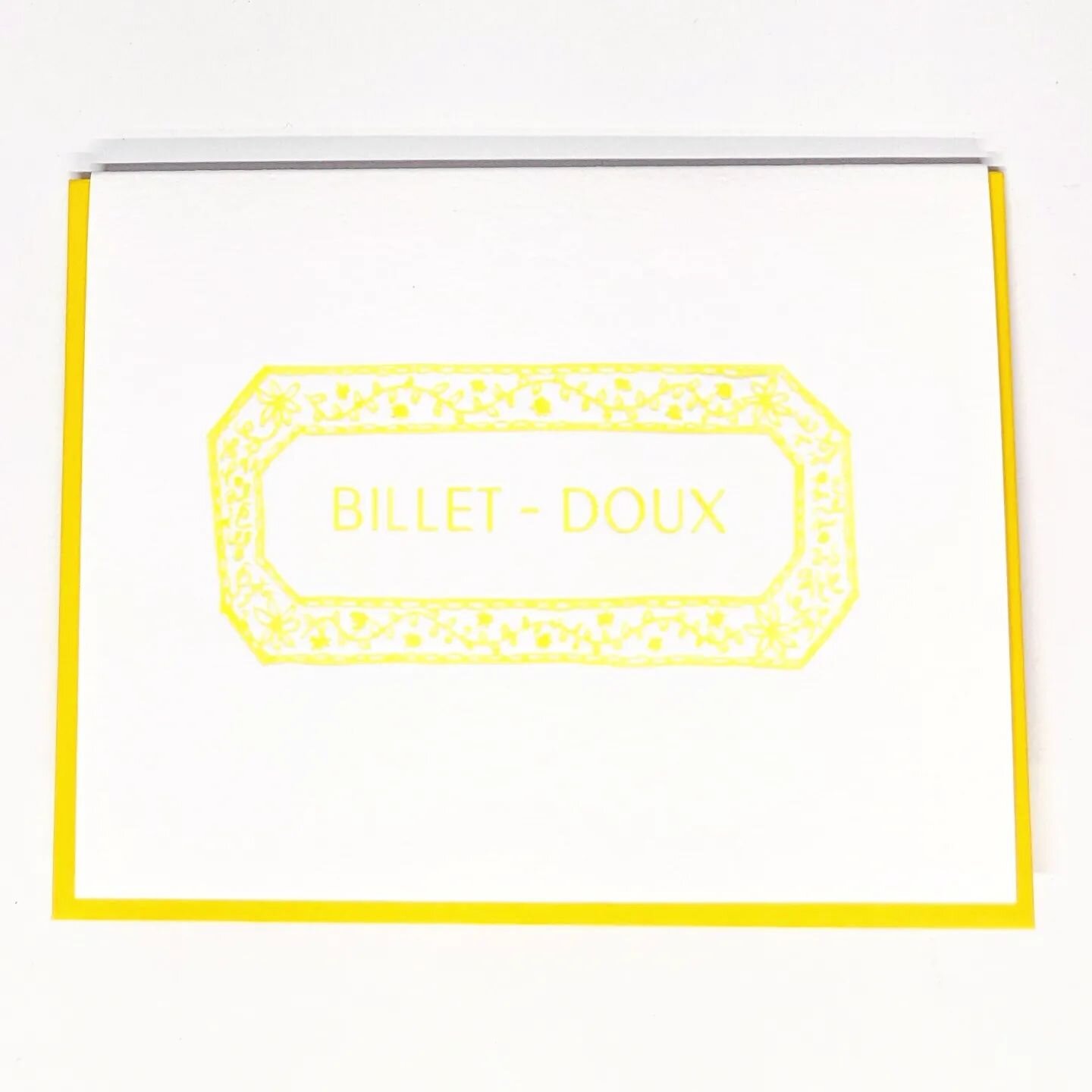 NEW CARD: Billet- Doux
Here's the 4th card in my vintage mail slot series no one was asked for, in a language I don't speak. Billet-doux means love note in French and I was smitten when it appeared in my word of the day email several months ago. I ha