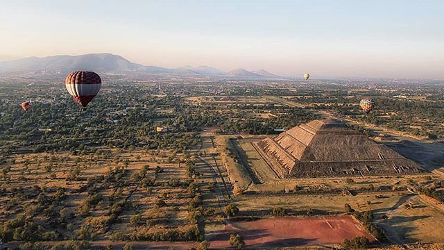 We pass over the Pyramid of the Sun as dawn breaks. Even from high, you can sense its scale &ndash; the hulking mass leaving trees cowering in shadow.

The Aztecs named this giant complex Teotihuacan, but this city housed over 100,000 people long bef