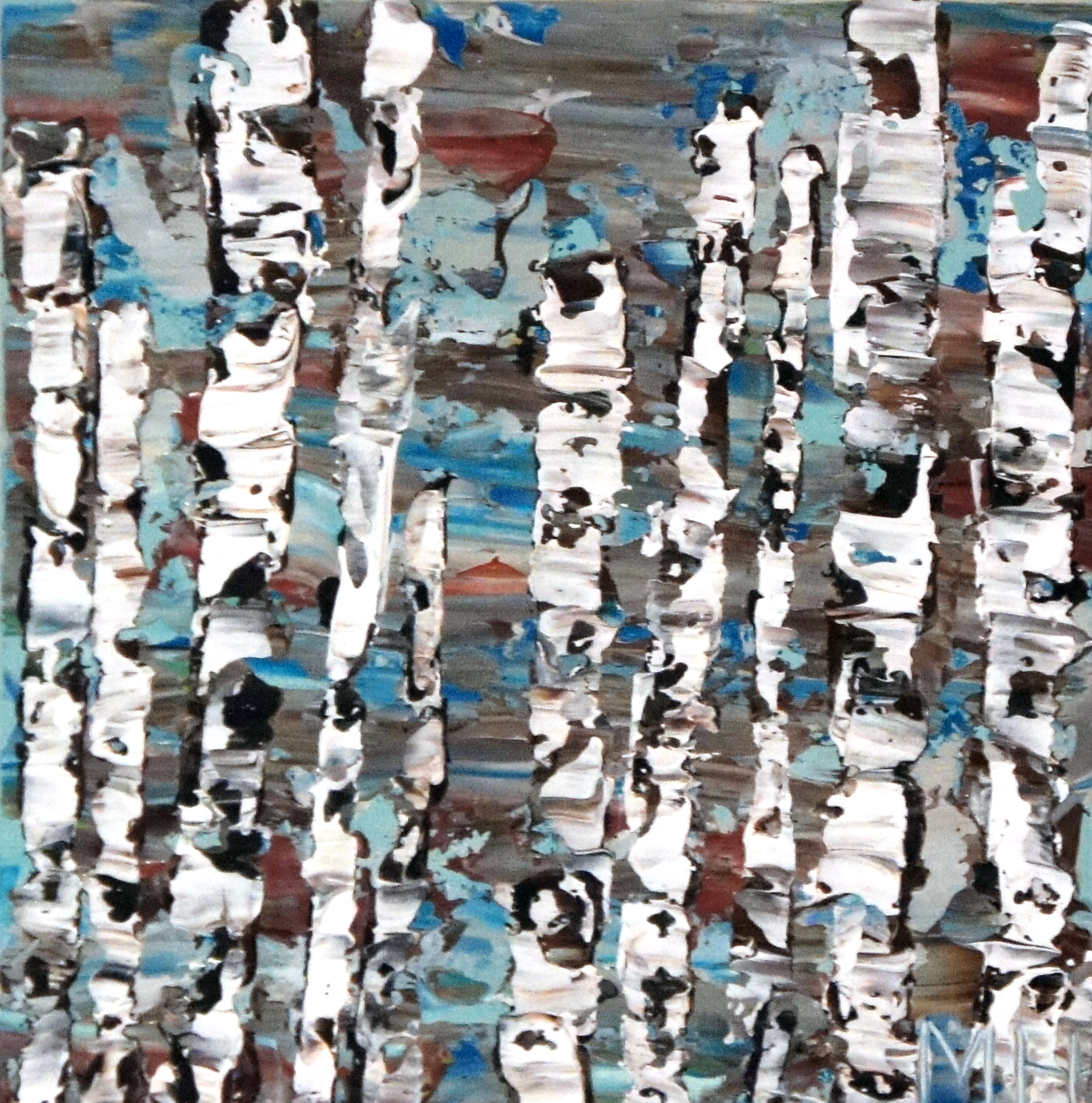   During September. &nbsp; 16" x 16". Acrylic on canvas. Sold . 