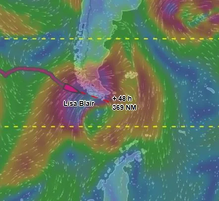 Trying to Out Run the Storm at the Horn