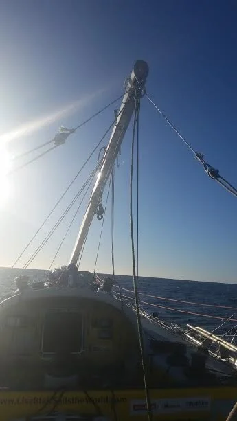 Jury Rig Mast Almost Up