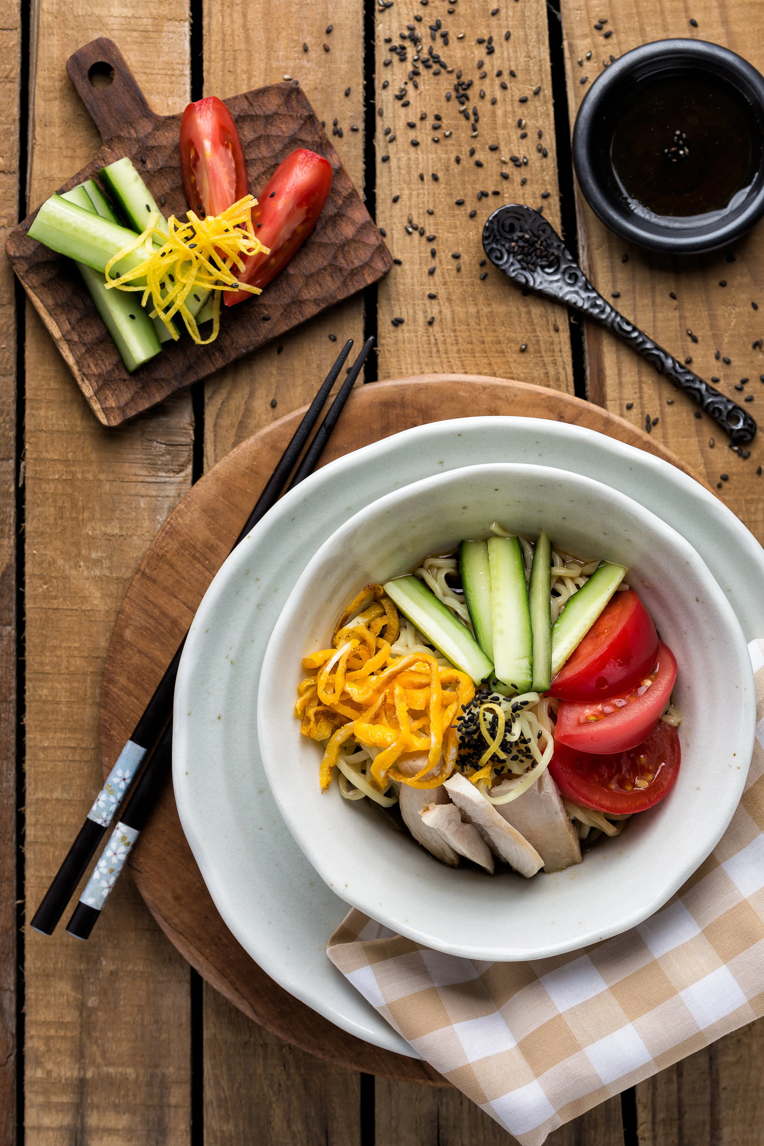 Hiyashi Chuka (Cold Ramen) 冷やし中華