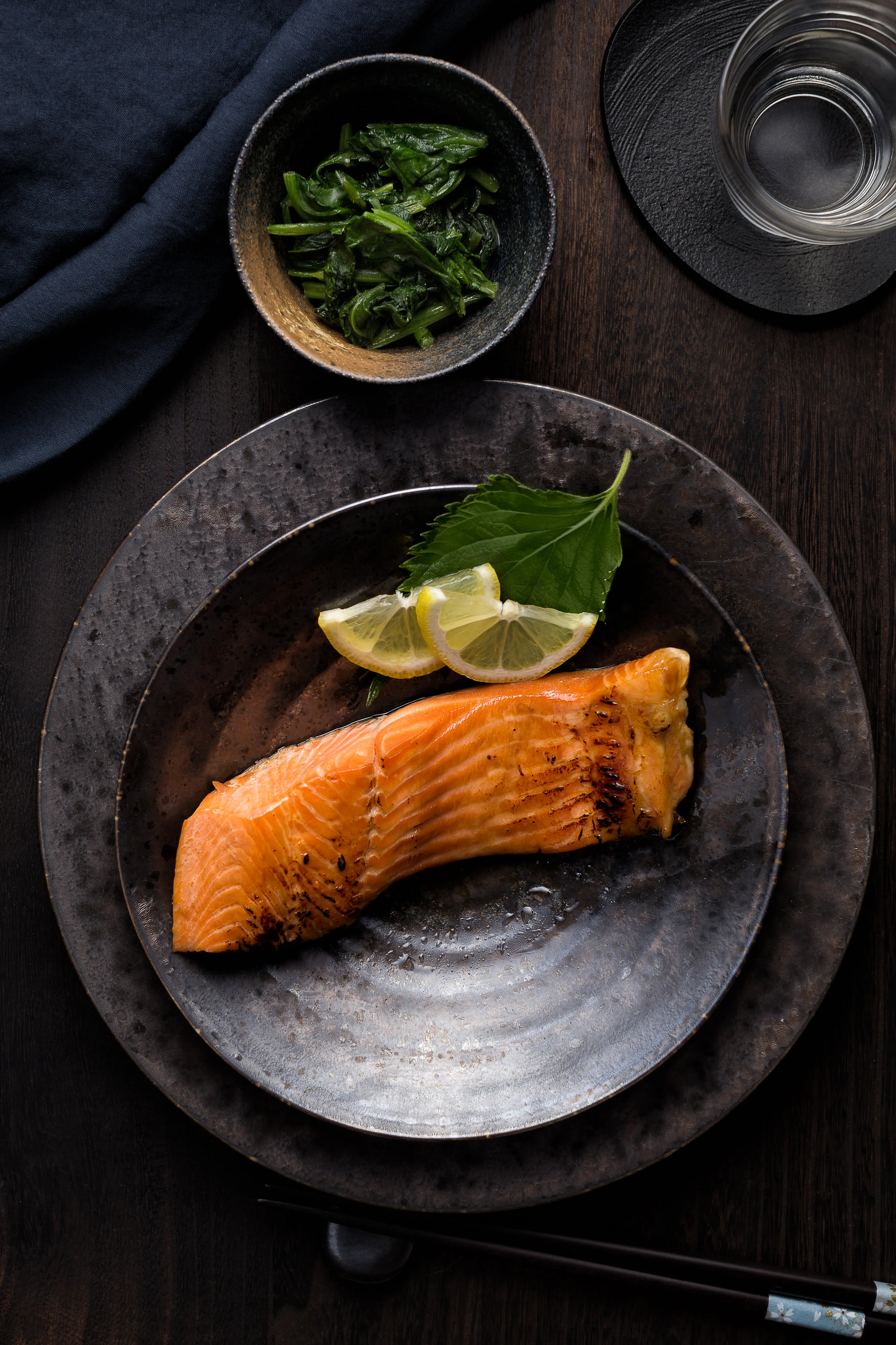 Sake no Yūan-yaki - Grilled salmon with yūan sauce