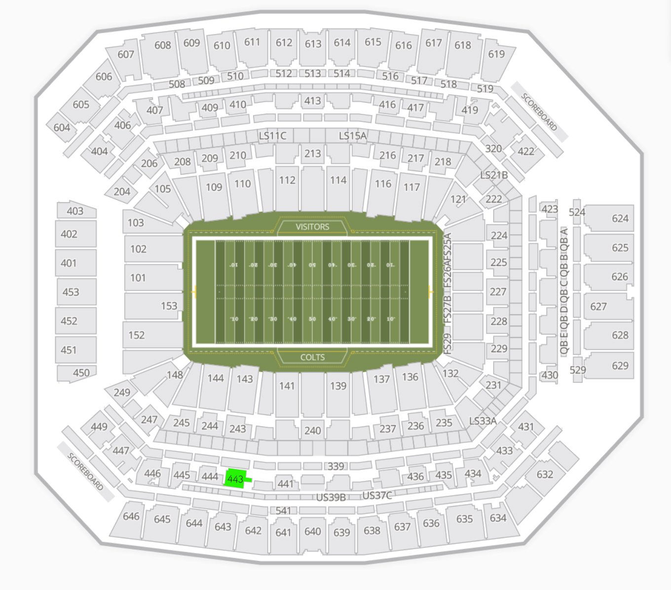 Lucas Oil Stadium Seating Chart Dci