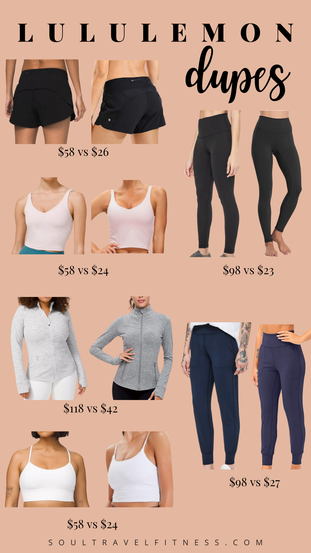 best lululemon dupes