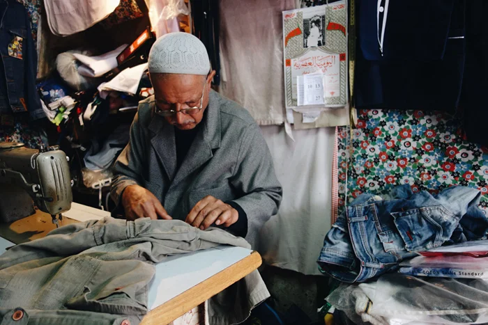 Repairing worn out pants