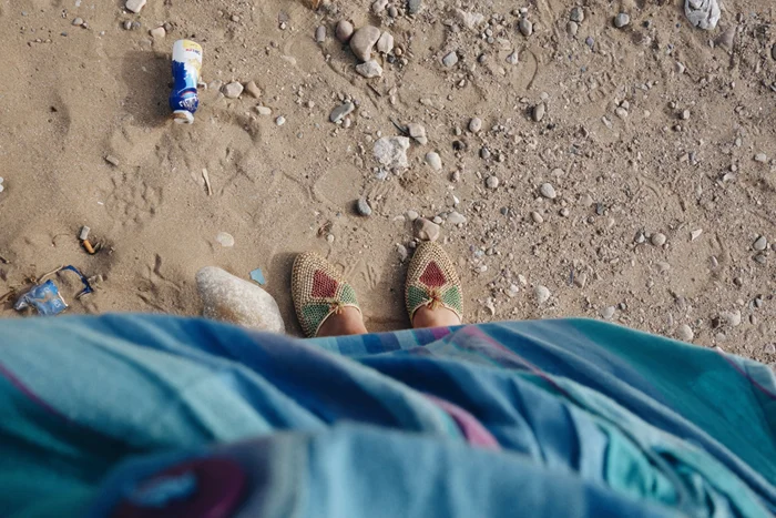 Halima's raffia slippers
