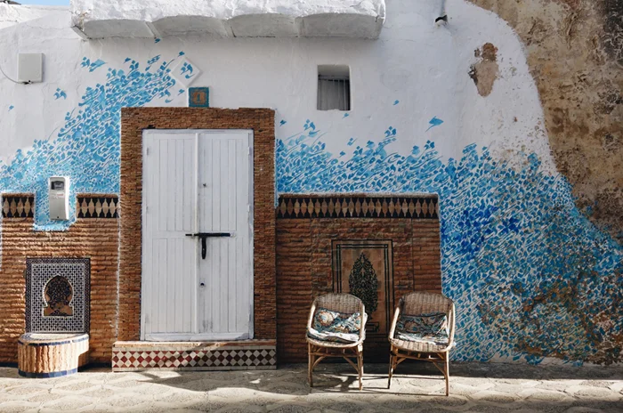 Wall paintings by artists in Asilah