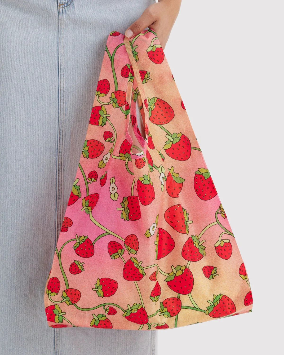 Strawberry Blossom Reusable Baggu