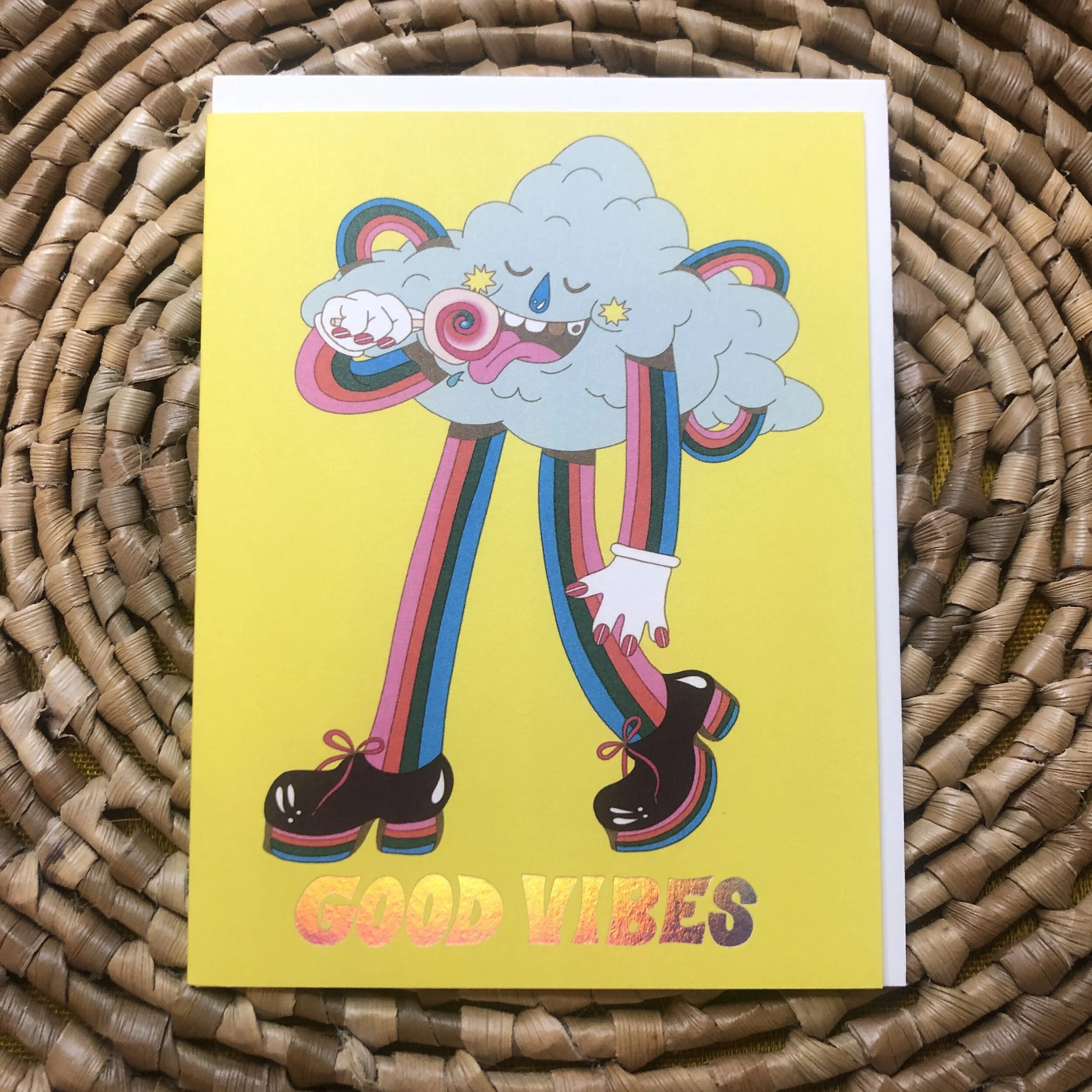 Red Cap Cards Shine on Pegasus Card — La Loupe Vintage