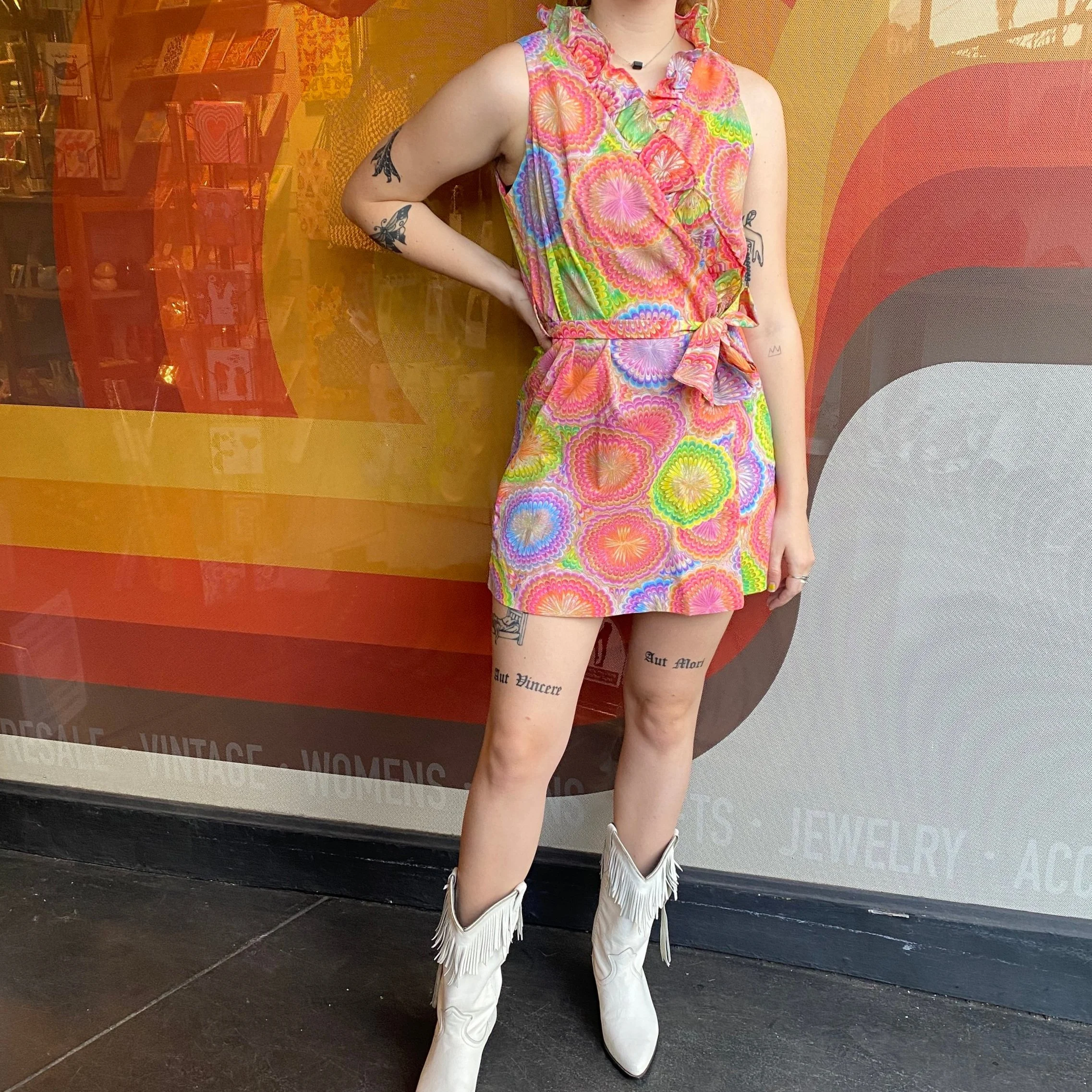 60's 'Jantzen' Psychedelic Mini Dress 