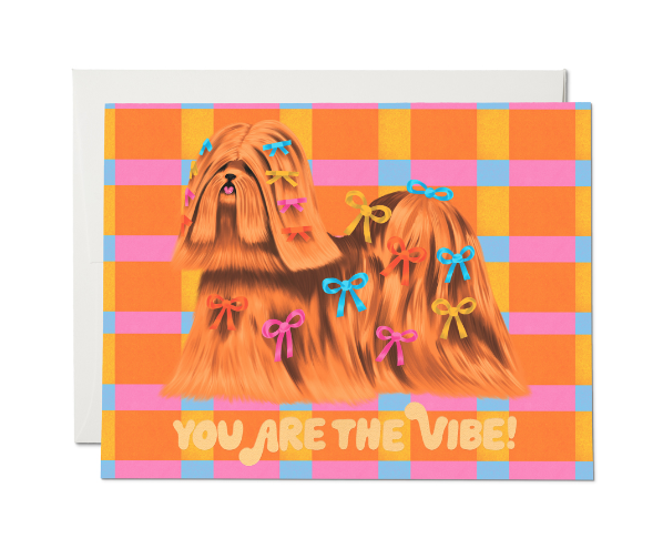 Puppy Vibe Greeting Card
