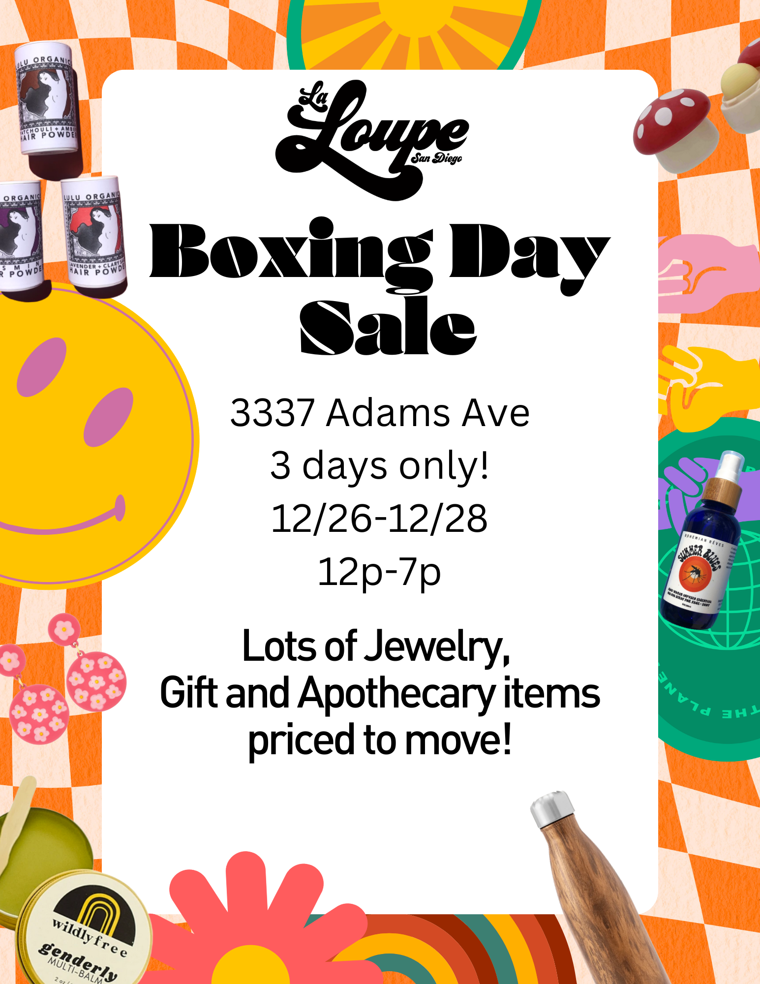 Don't forget about our Annual Boxing Day Sale after Christmas