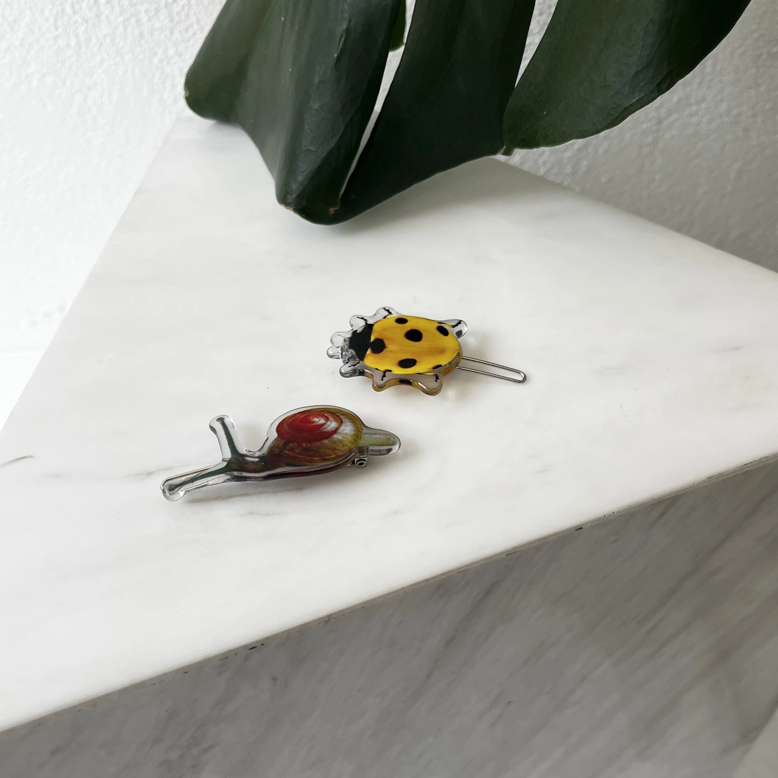 Chunks Hair Clips Critter Pack (Snail + Ladybug)